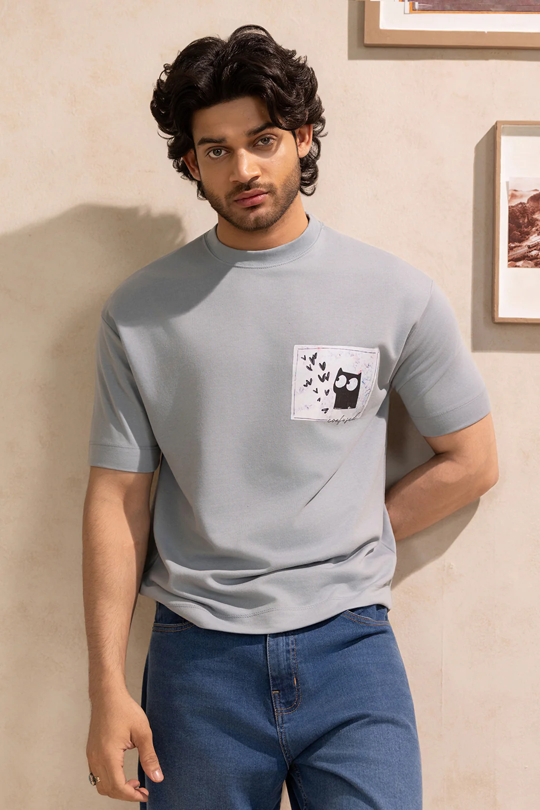 Oversized Graphic T-Shirt - D028 - Image 3