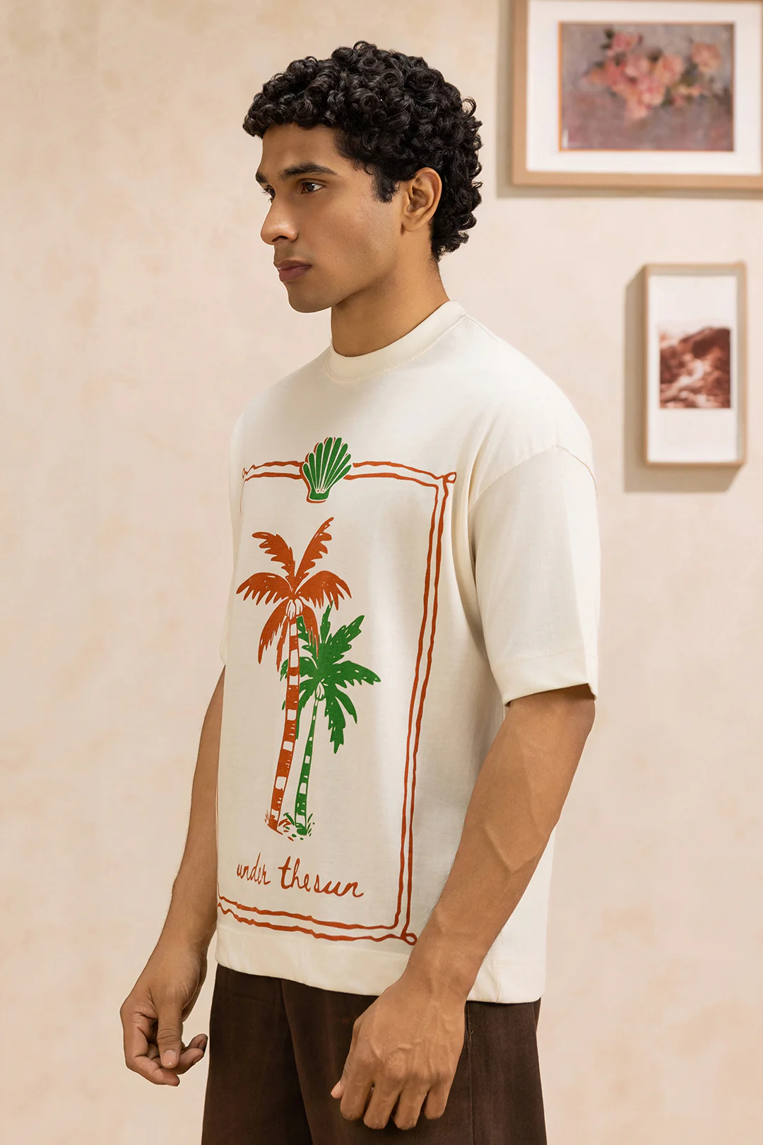 Oversized Graphic T-Shirt - D033 - Image 4