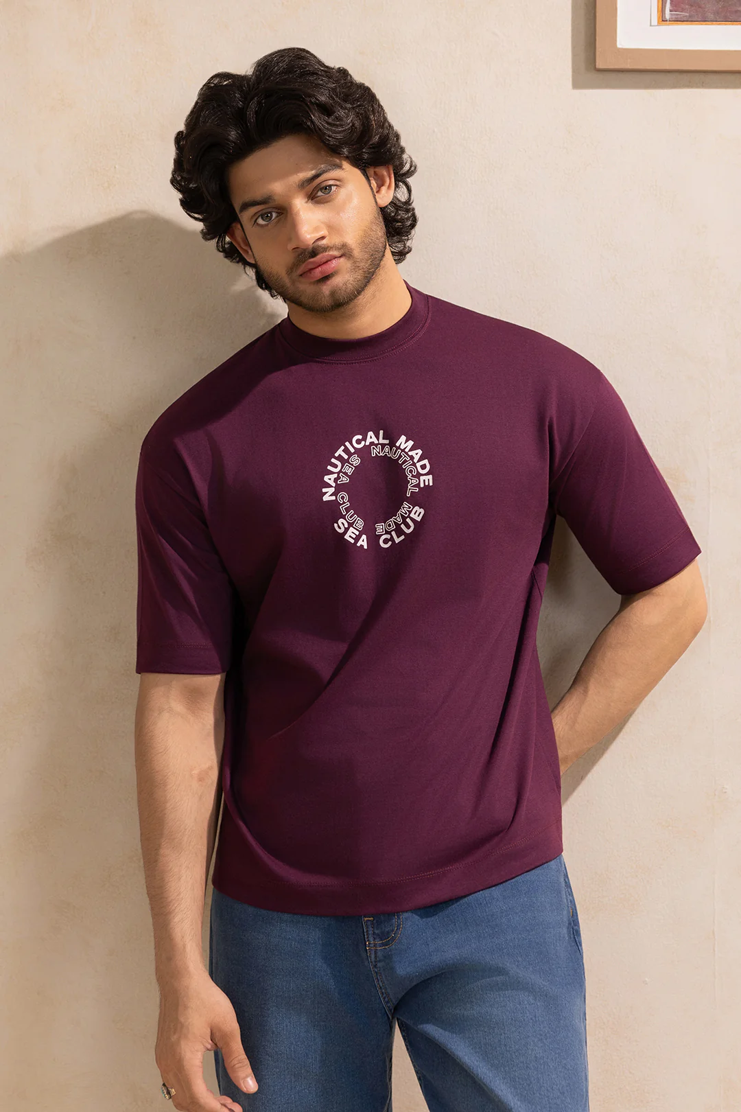 Oversized Graphic T-Shirt - D038 - Image 2