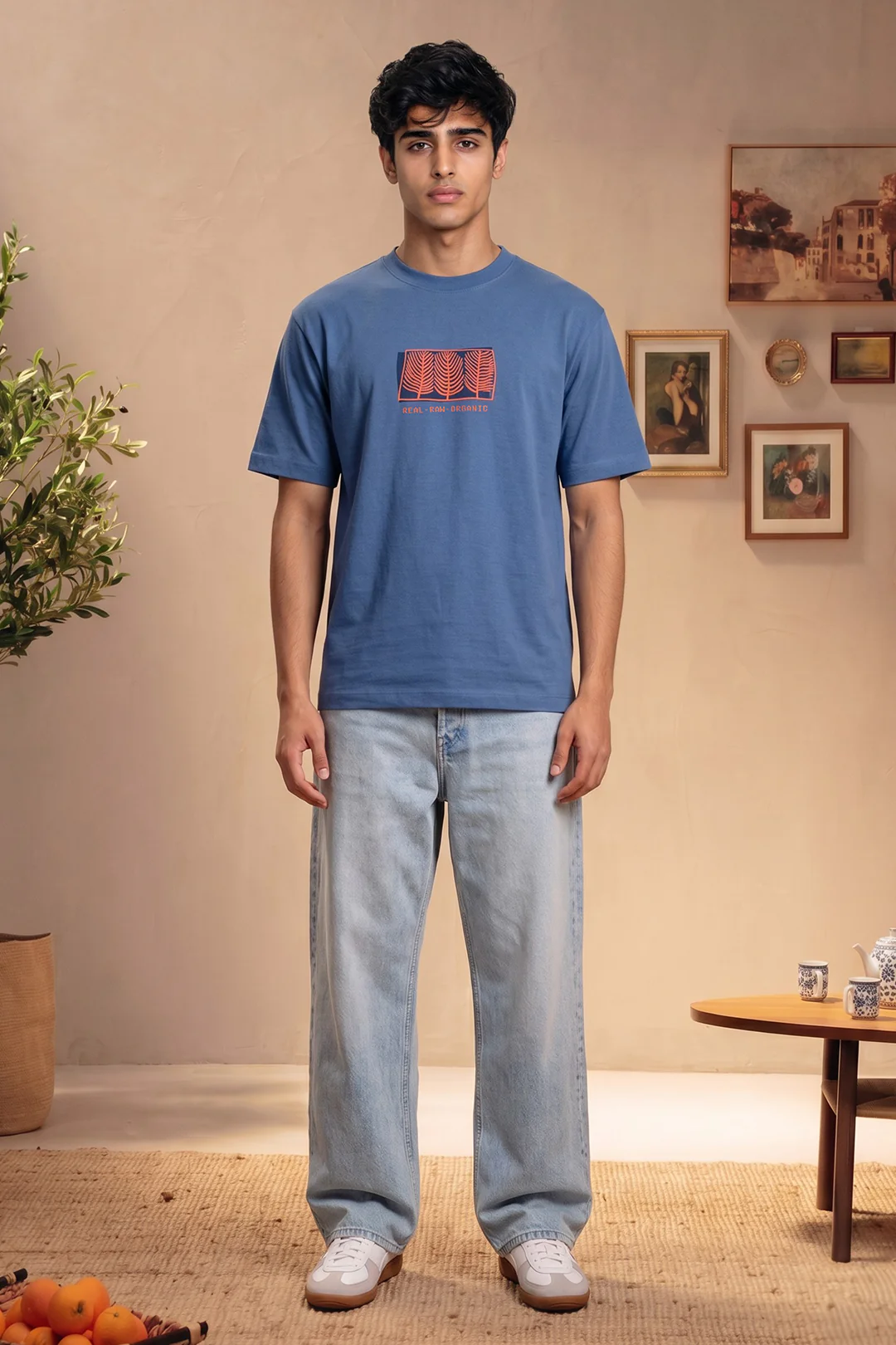 Oversized Graphic T-Shirt - D042 - Image 2