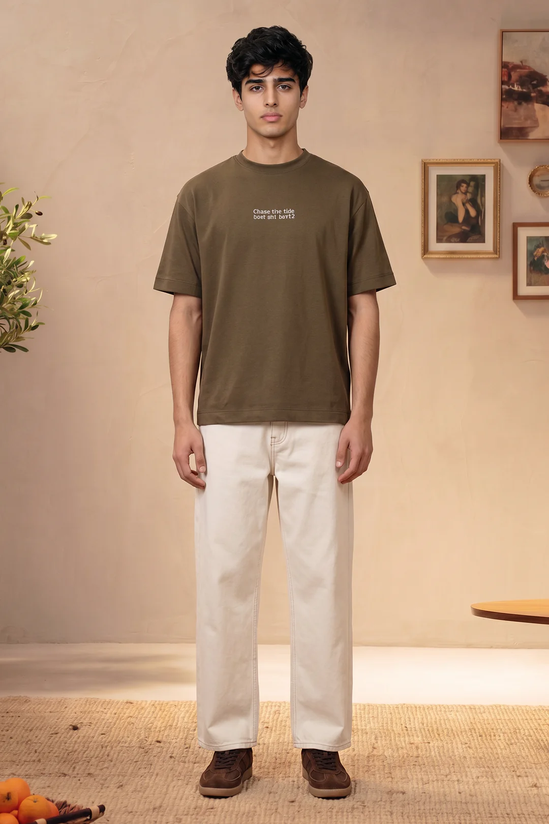 Oversized Graphic T-Shirt - D045 - Image 4
