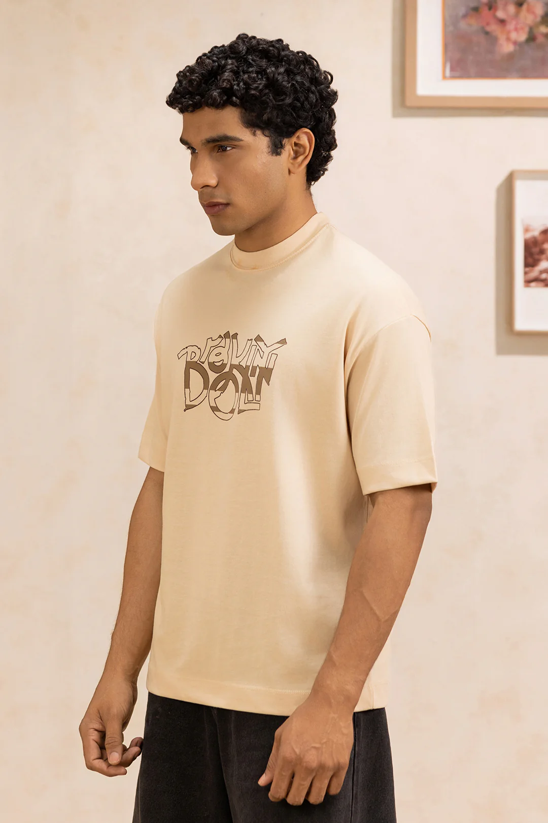 Oversized Graphic T-Shirt - D054 - Image 2
