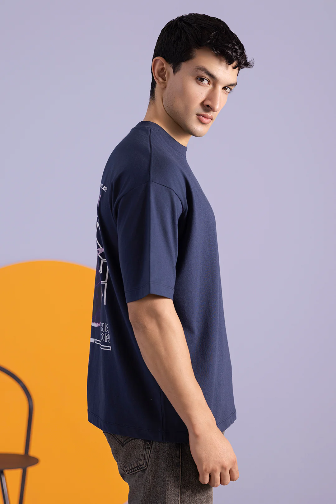 Oversized Graphic T-Shirt - D009 - Image 5