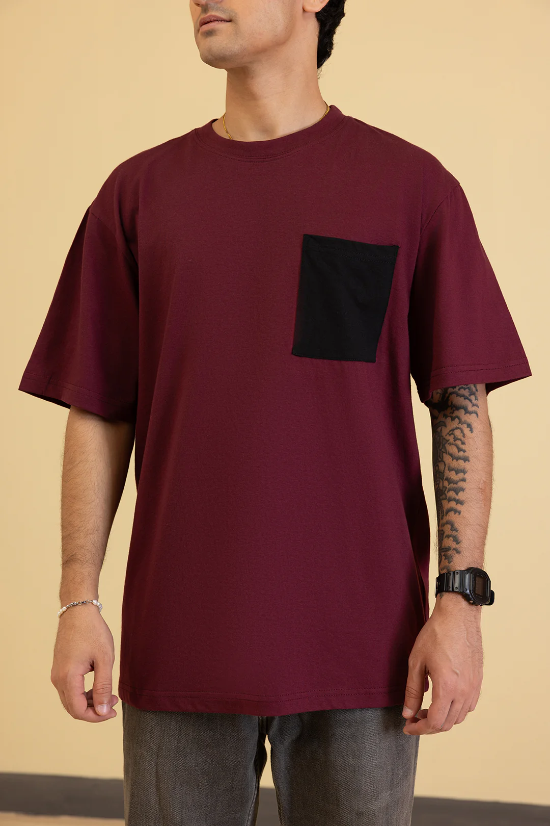 Basic Relax Pocket T-Shirt - X221 - Image 3