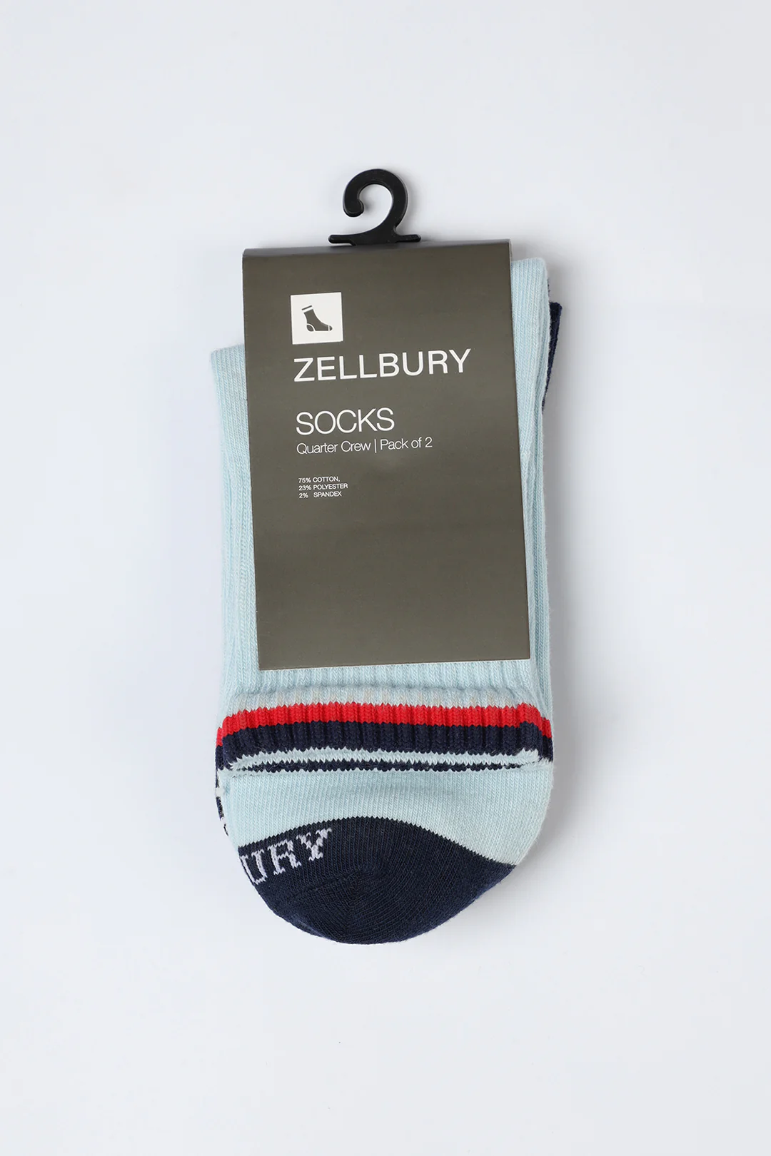 Quarter Crew Socks - C006 (Pack of 2) - Image 3