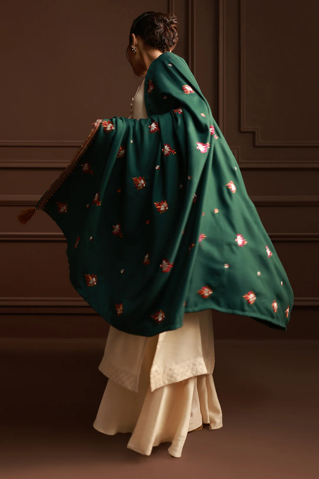 Embroidered Shawl - 1008 - Image 5