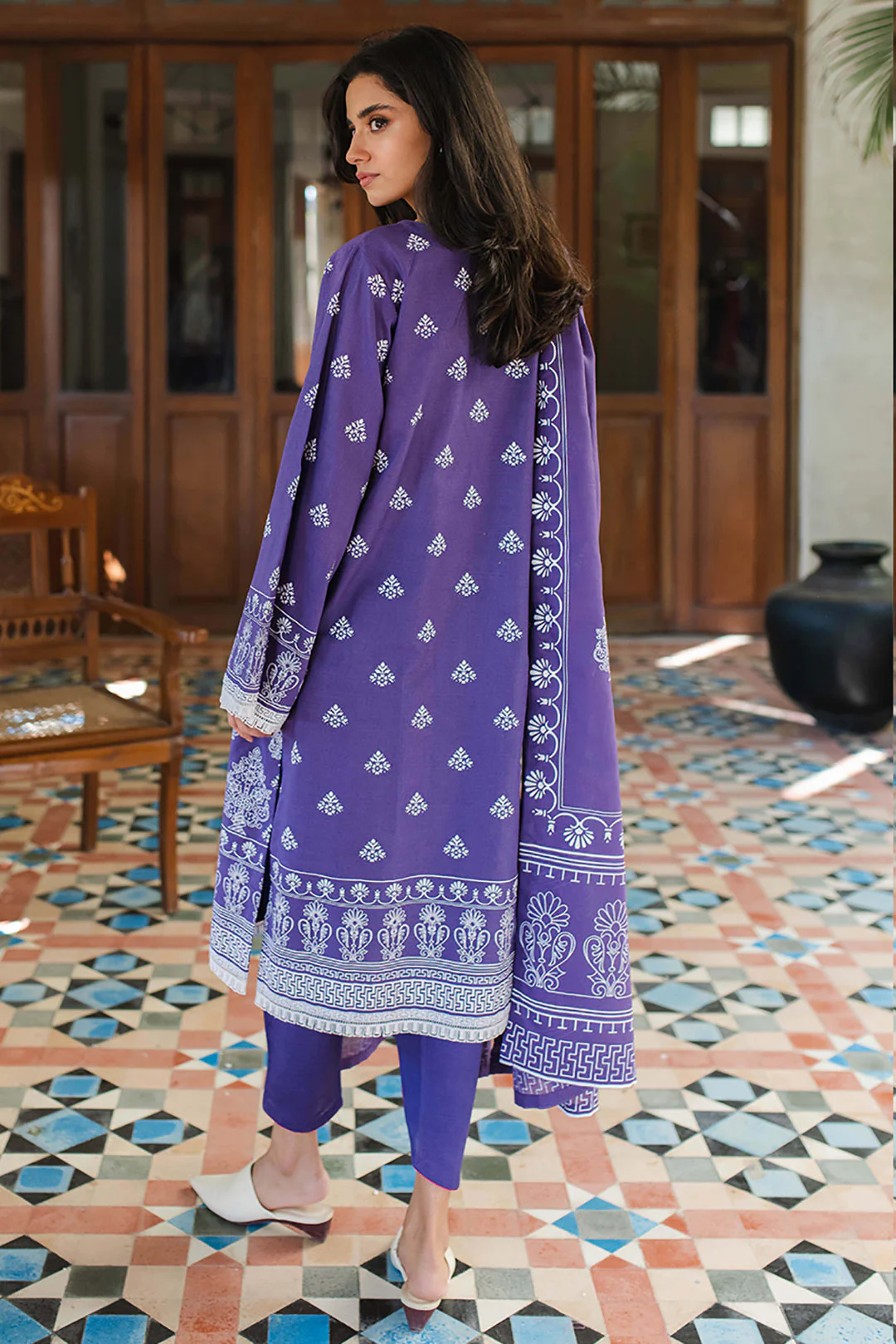 Embroidered Shirt Dupatta - 0068 - Image 5