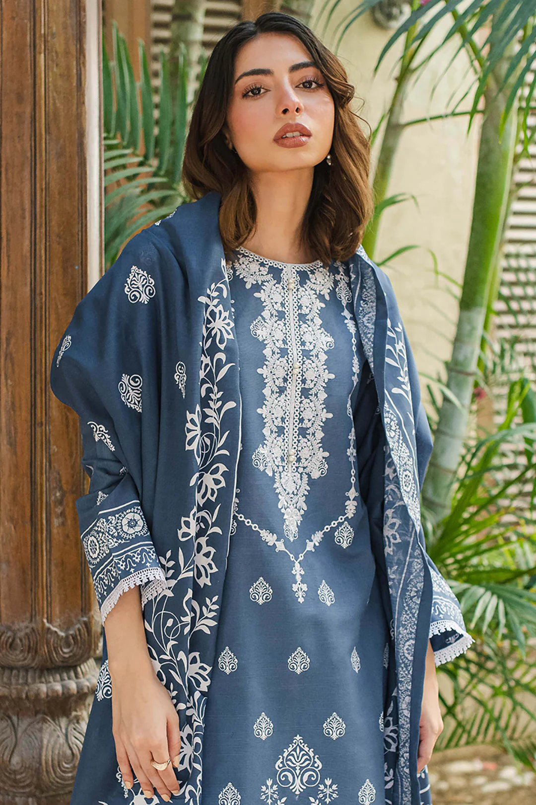Embroidered Shirt Dupatta - 0069 - Image 3