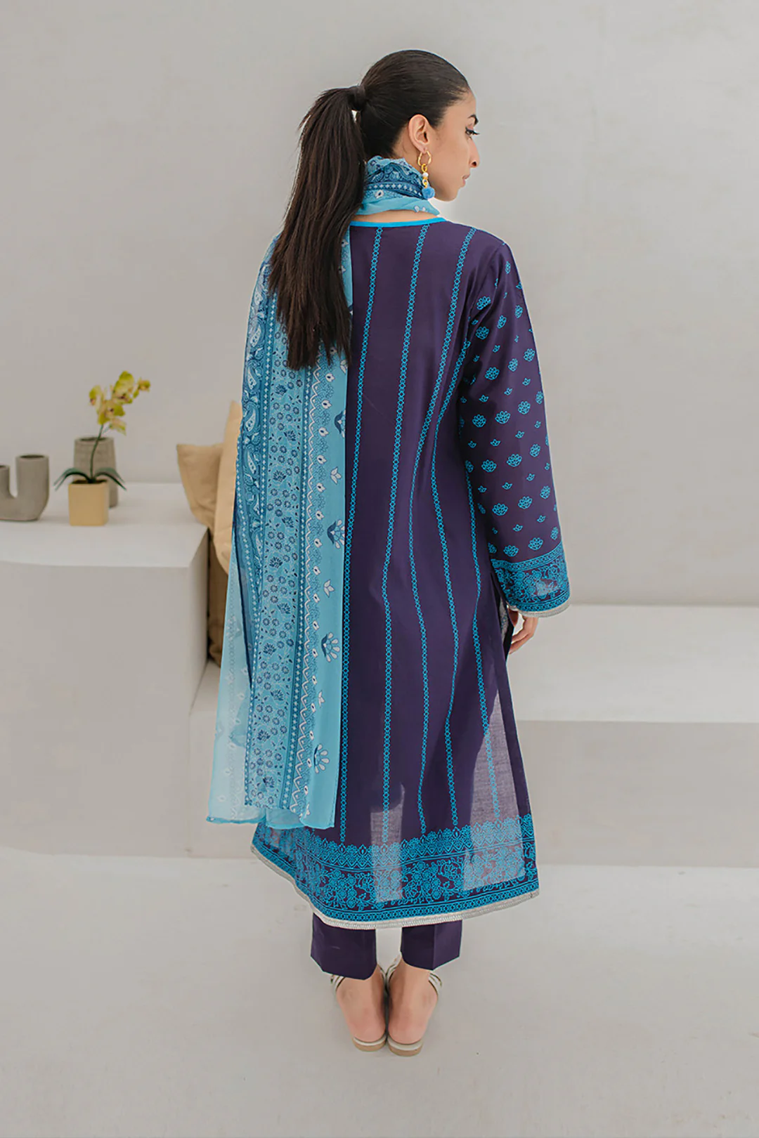 Embroidered Shirt Dupatta - 0218 - Image 5