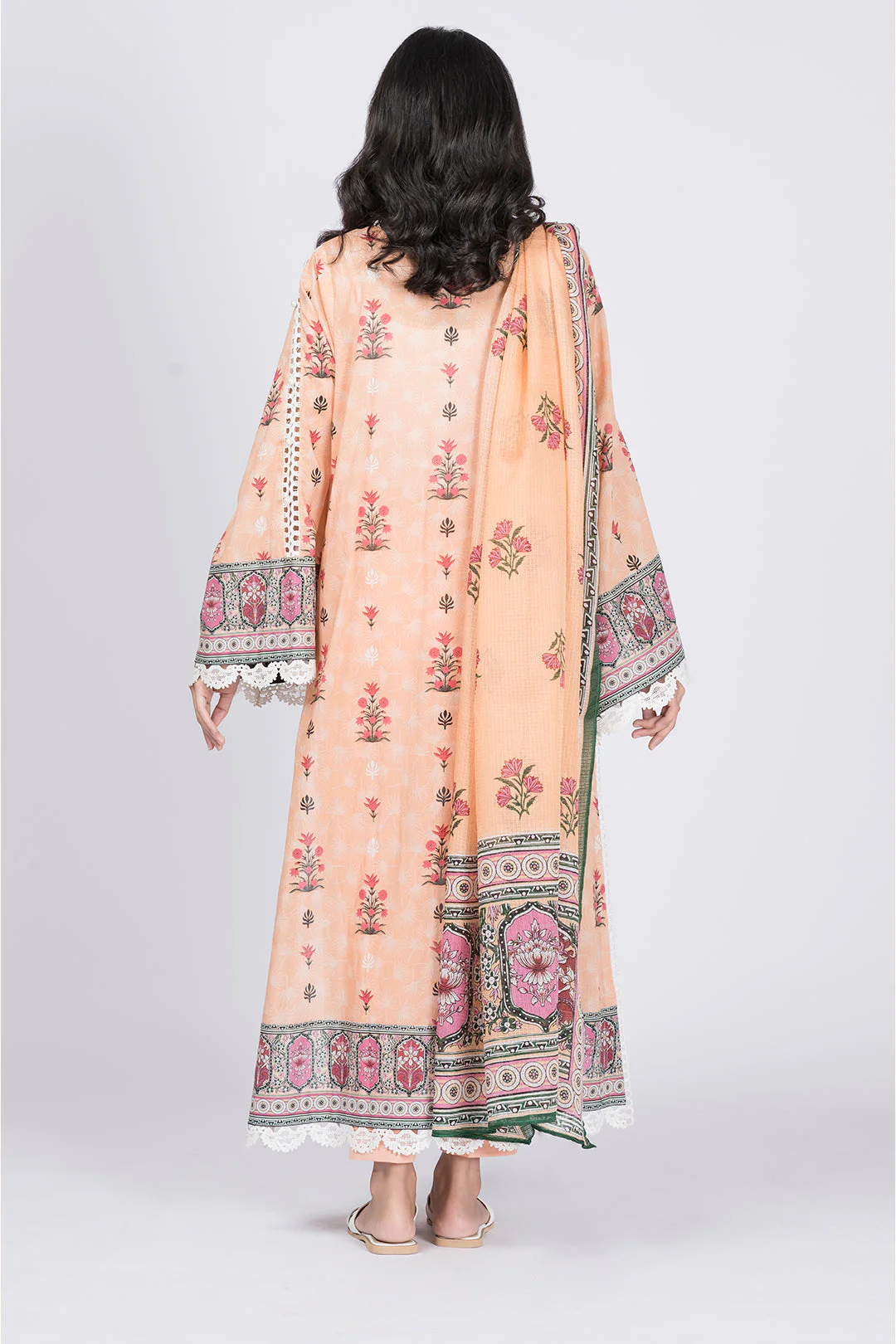 Embroidered Shirt Dupatta - 0573 - Image 4