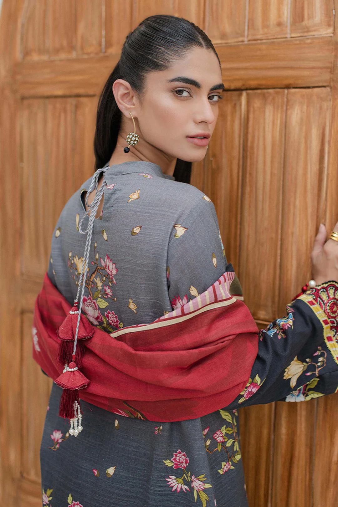 Embroidered Shirt Dupatta - 0718
