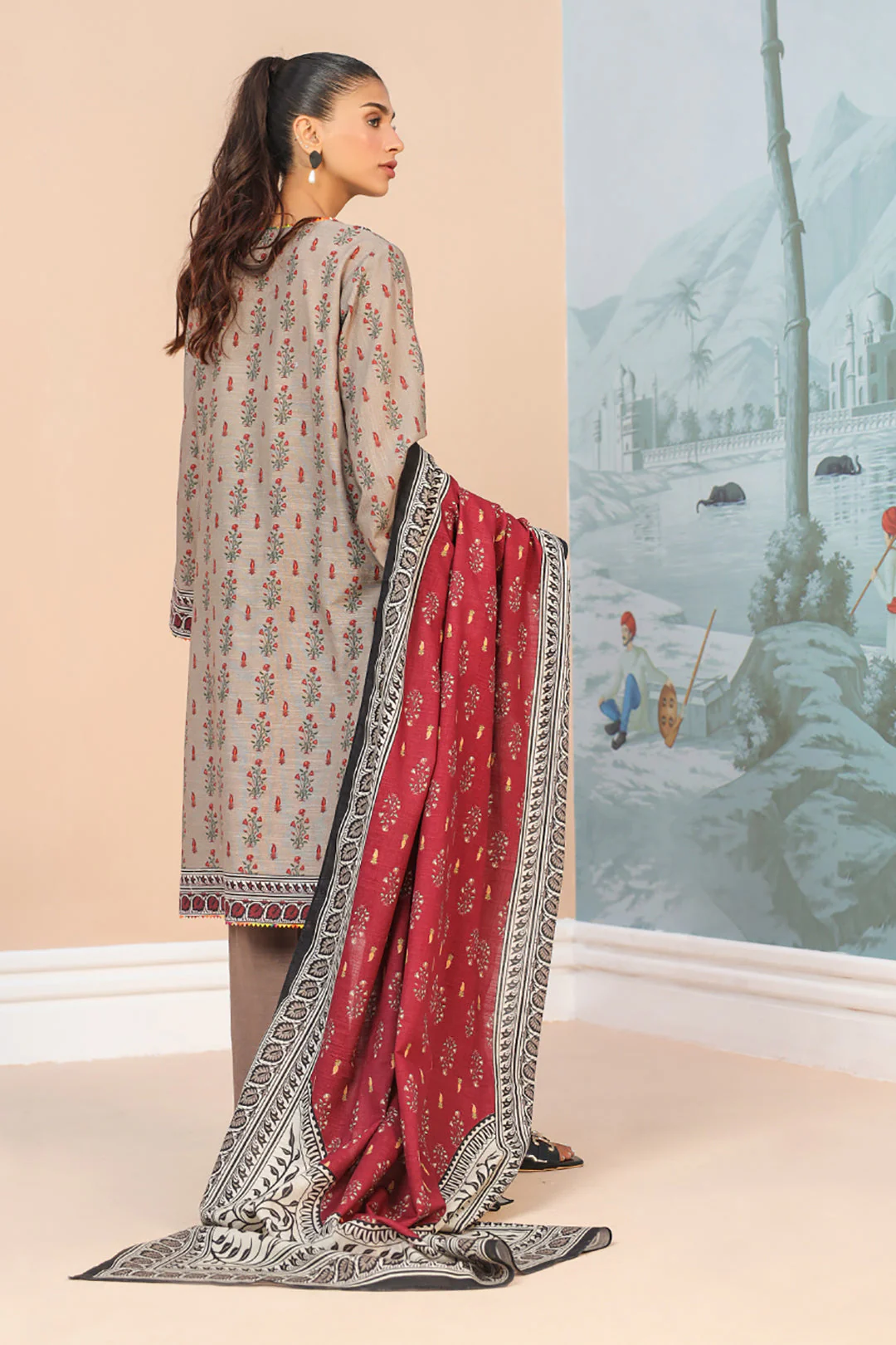 Embroidered Shirt Dupatta - 0797 - Image 5