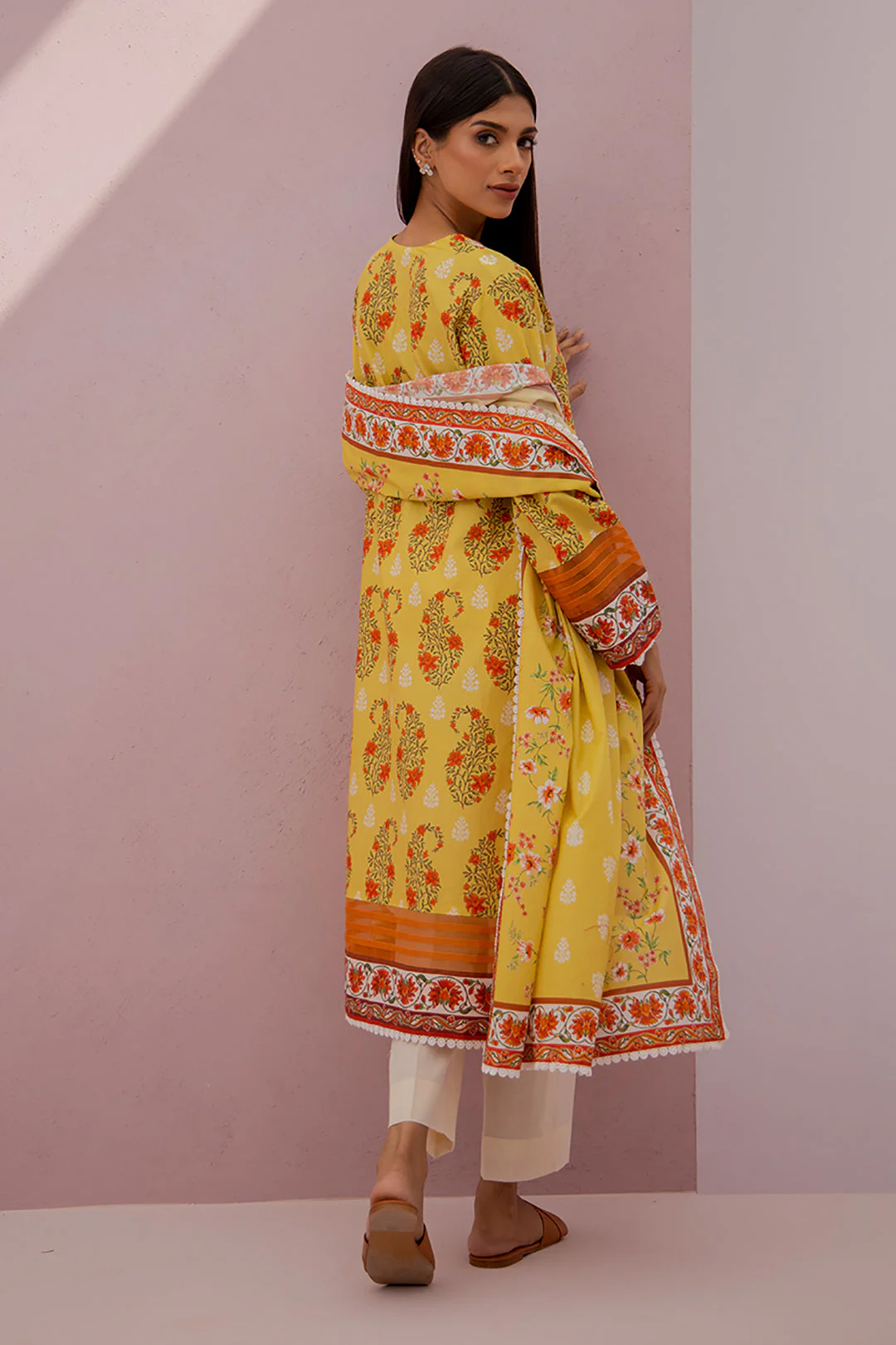 Embroidered Shirt Dupatta - 0871 - Image 5