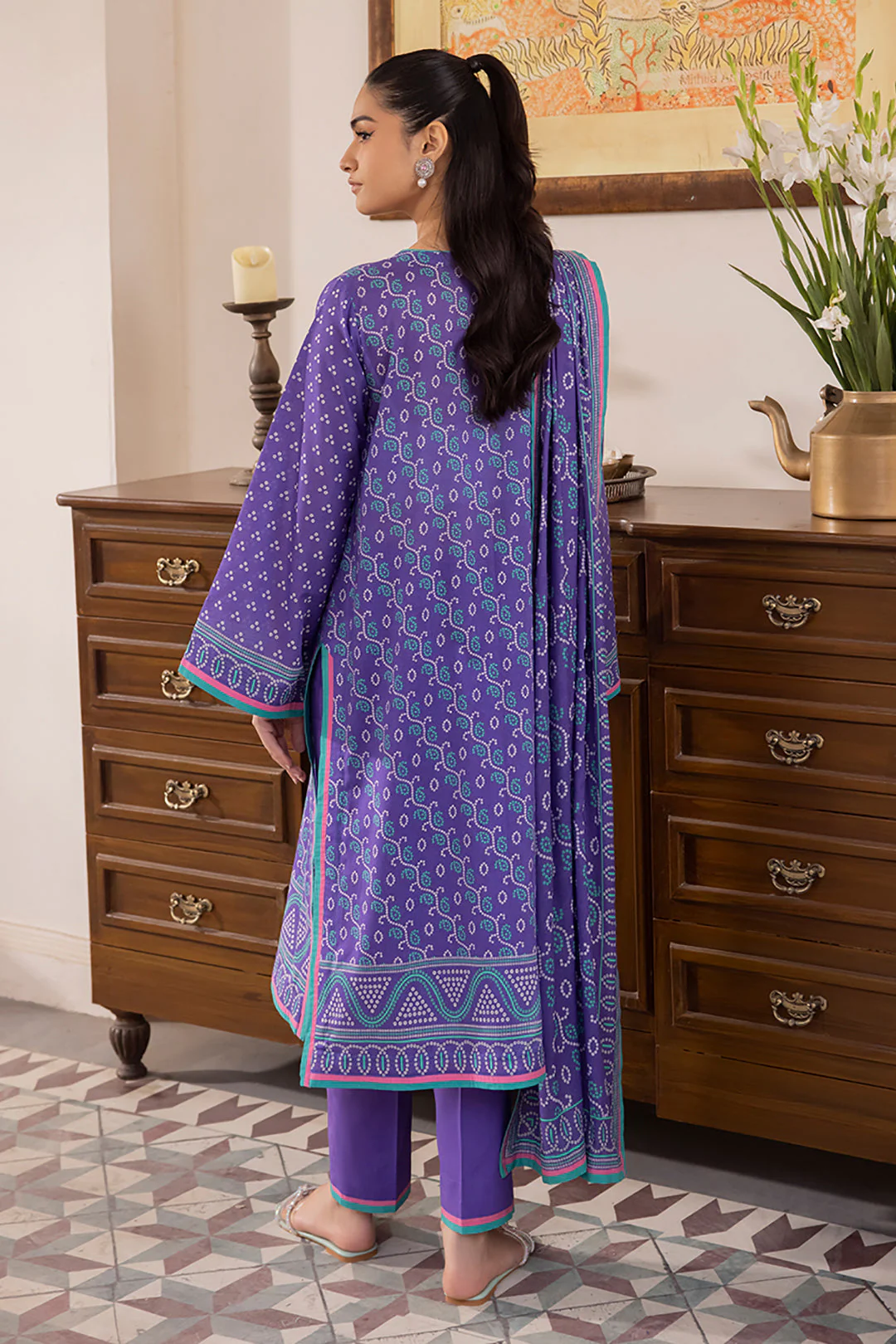 Embroidered Shirt Dupatta - 1028 - Image 5
