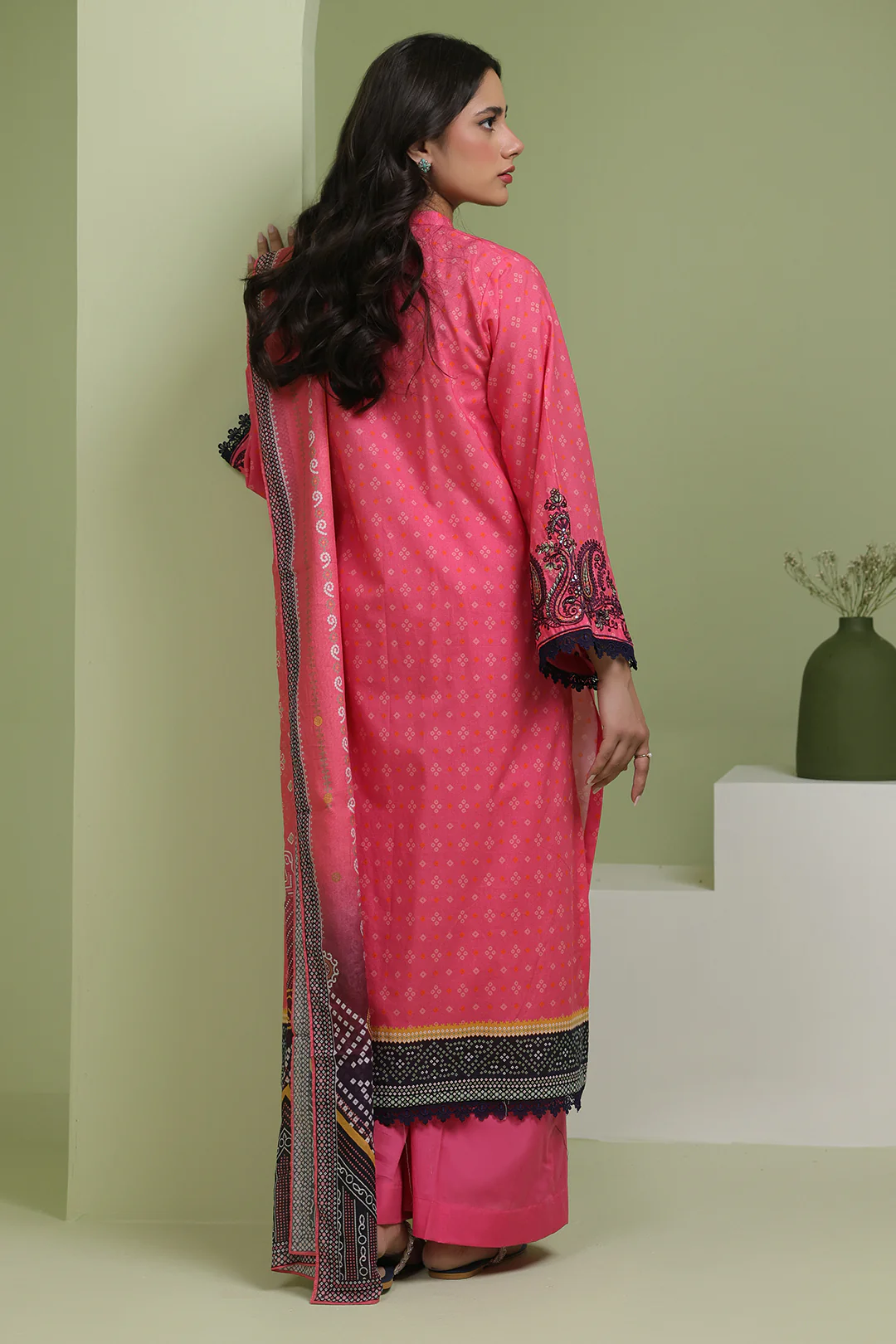 Embroidered Shirt Dupatta - 1171 - Image 5