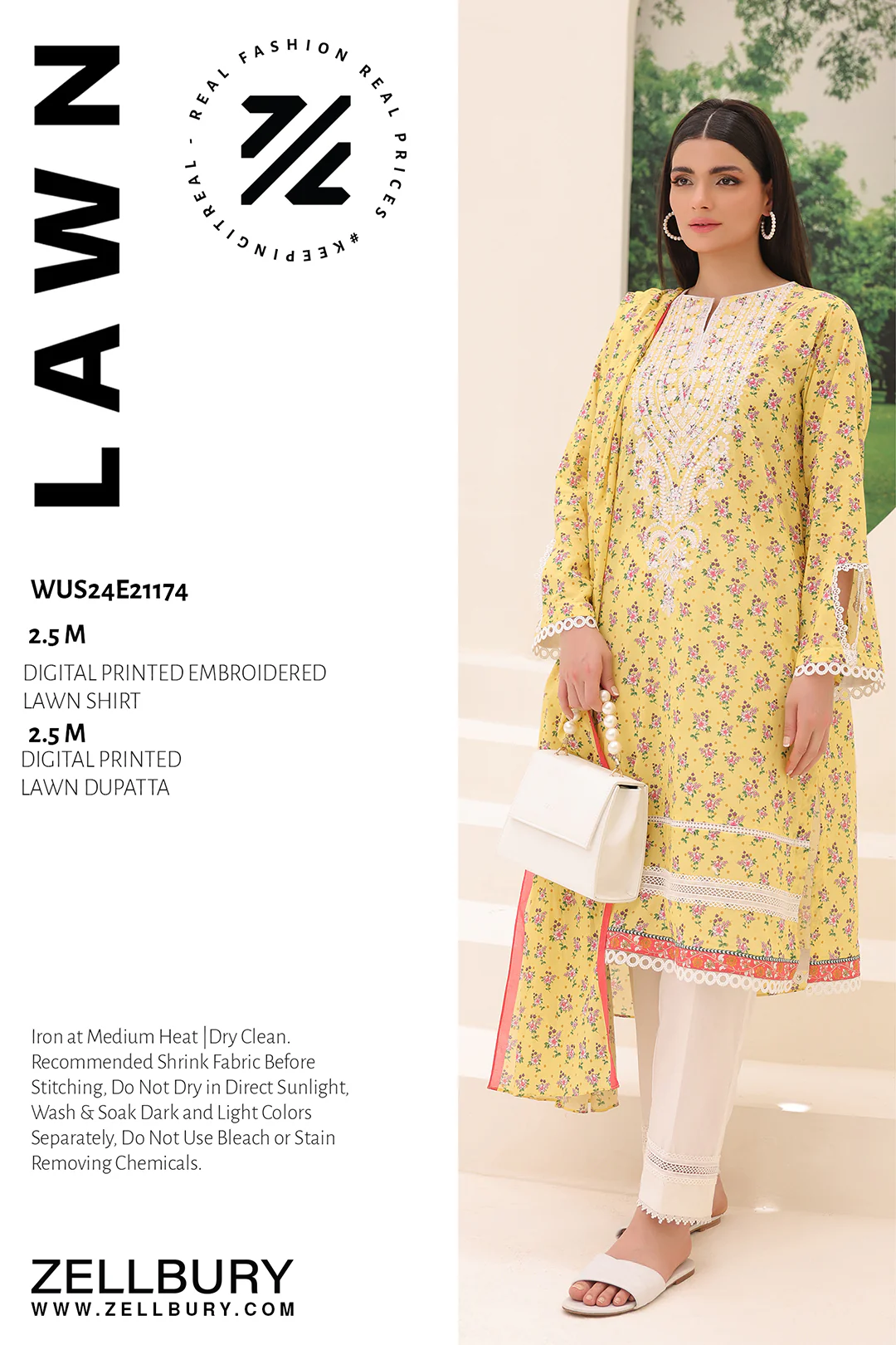 Embroidered Shirt Dupatta - 1174 - Image 7