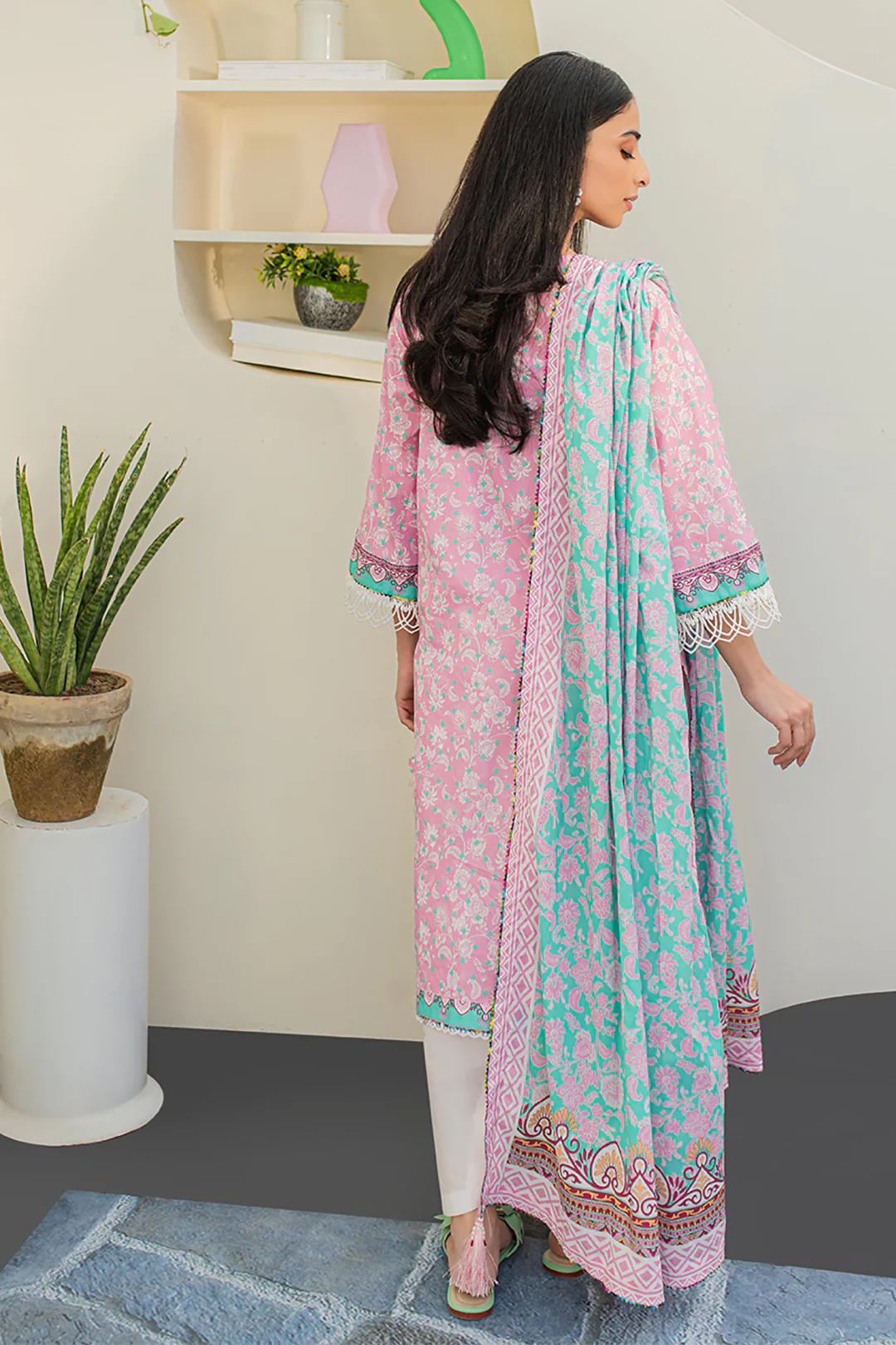 Embroidered Shirt Dupatta - 1175 - Image 5