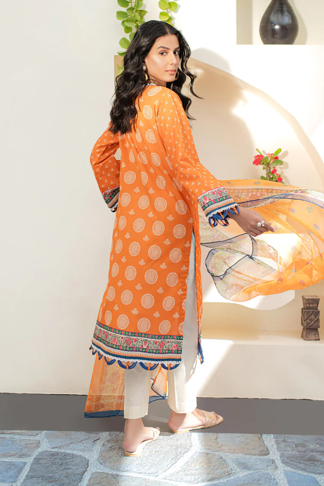 Embroidered Shirt Dupatta - 1661 - Image 5