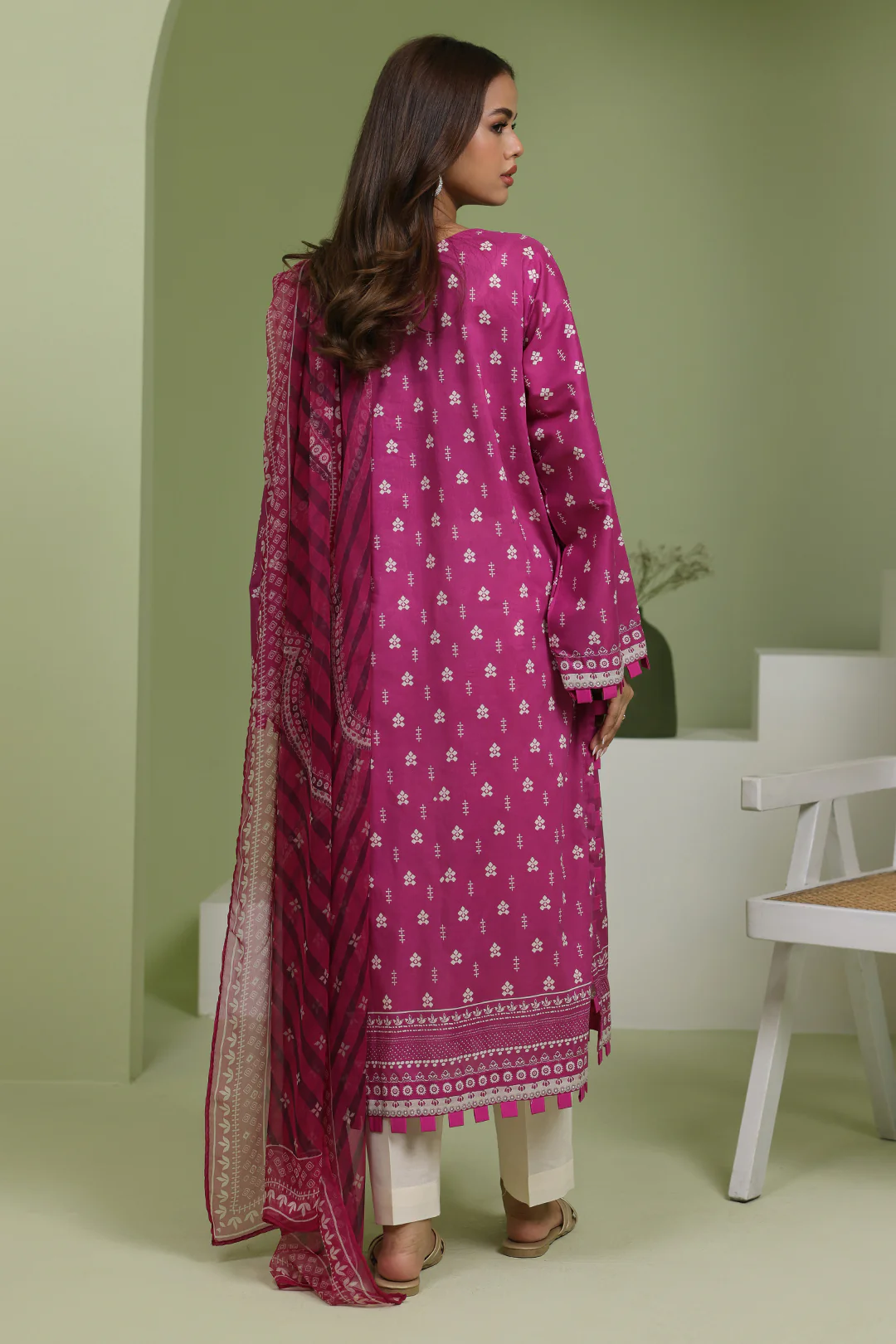 Embroidered Shirt Dupatta - 1717 - Image 4