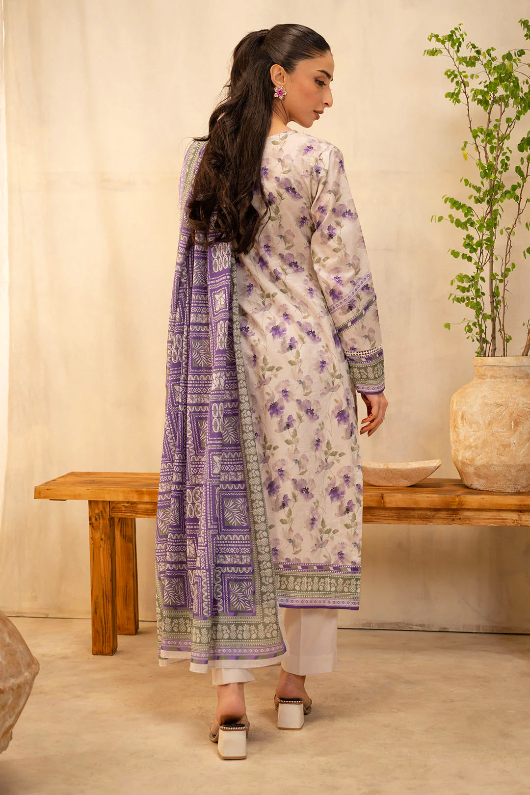 Embroidered Shirt Dupatta - 0022 - Image 5