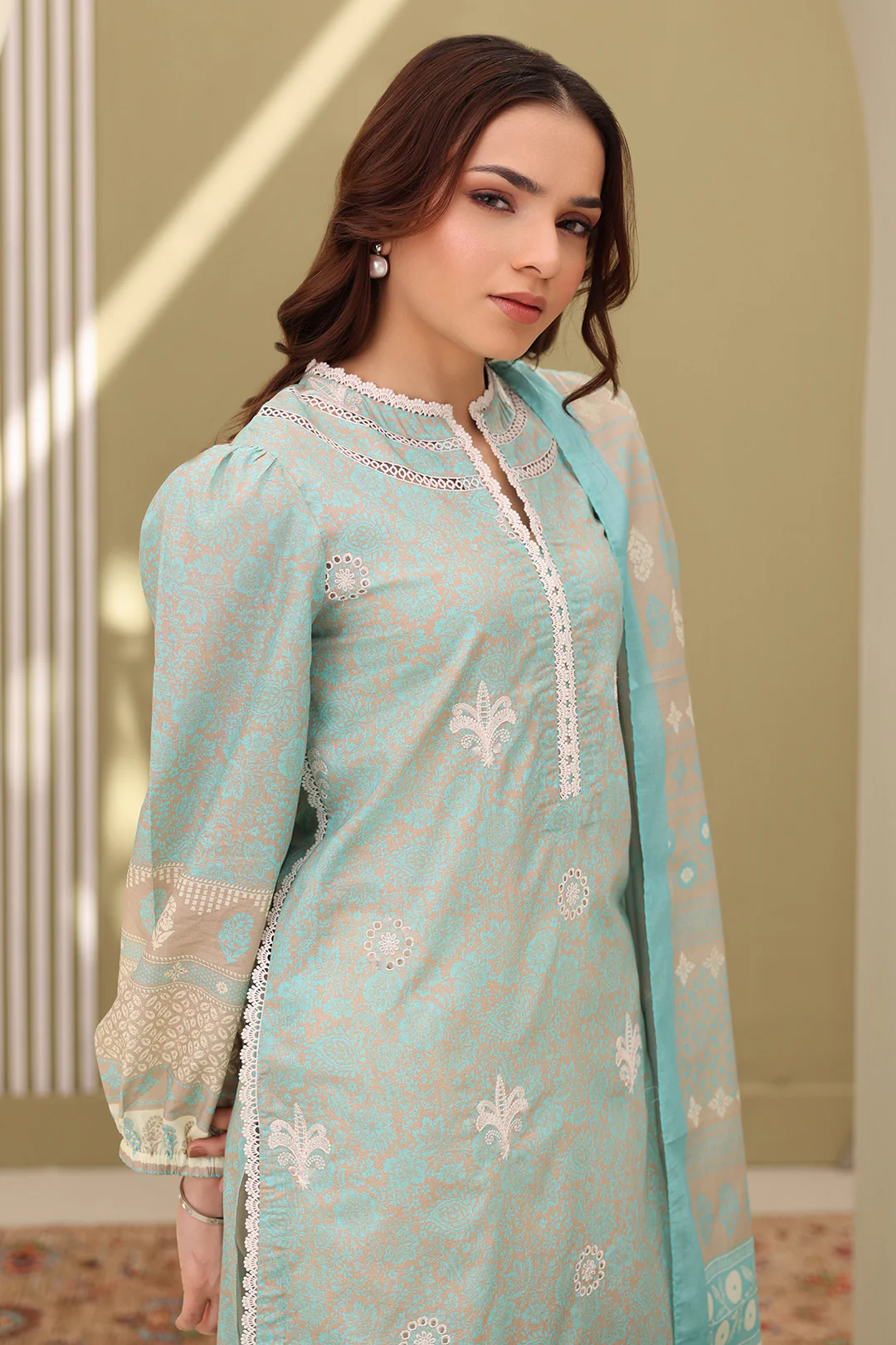 Embroidered Shirt Dupatta - 0240 - Image 2