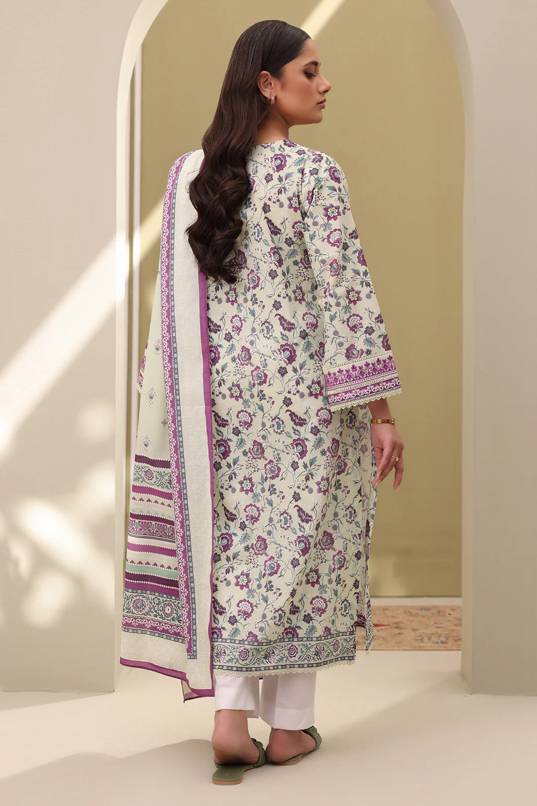 Embroidered Shirt Dupatta - 0313 - Image 6