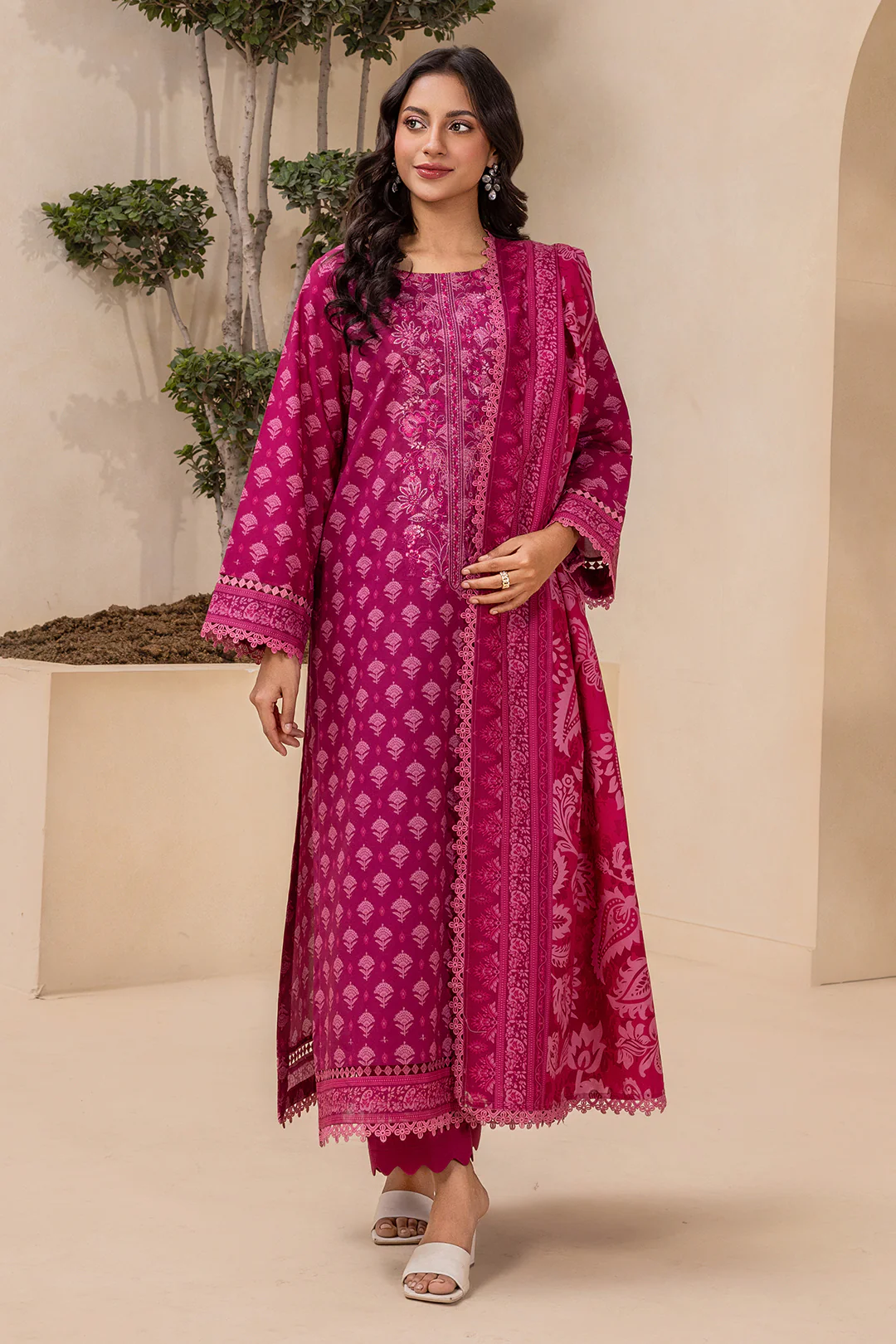 Embroidered Shirt Dupatta - 0407 - Image 2