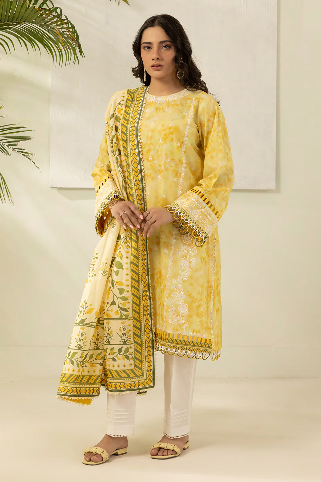 Embroidered Shirt Dupatta - 0408 - Image 2