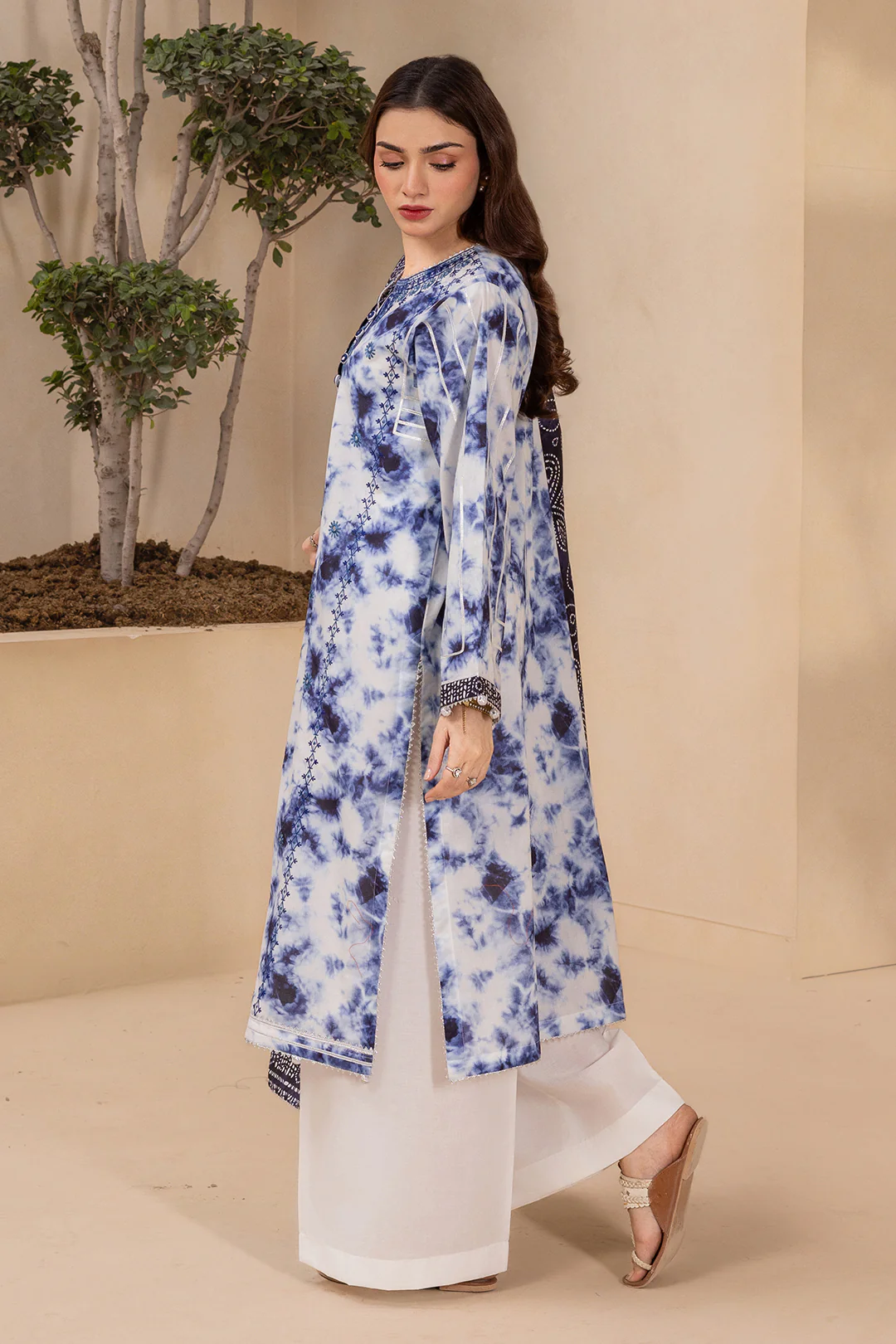 Embroidered Shirt Dupatta - 0740 - Image 4