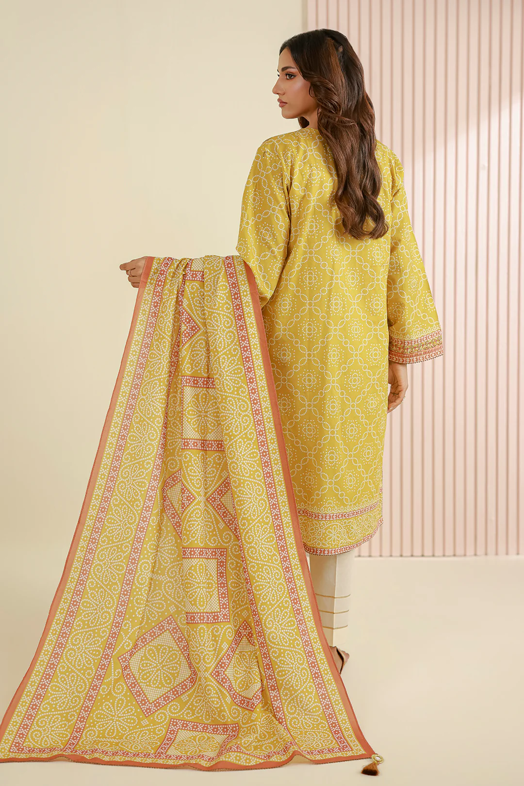 Embroidered Shirt Dupatta - 0932 - Image 7