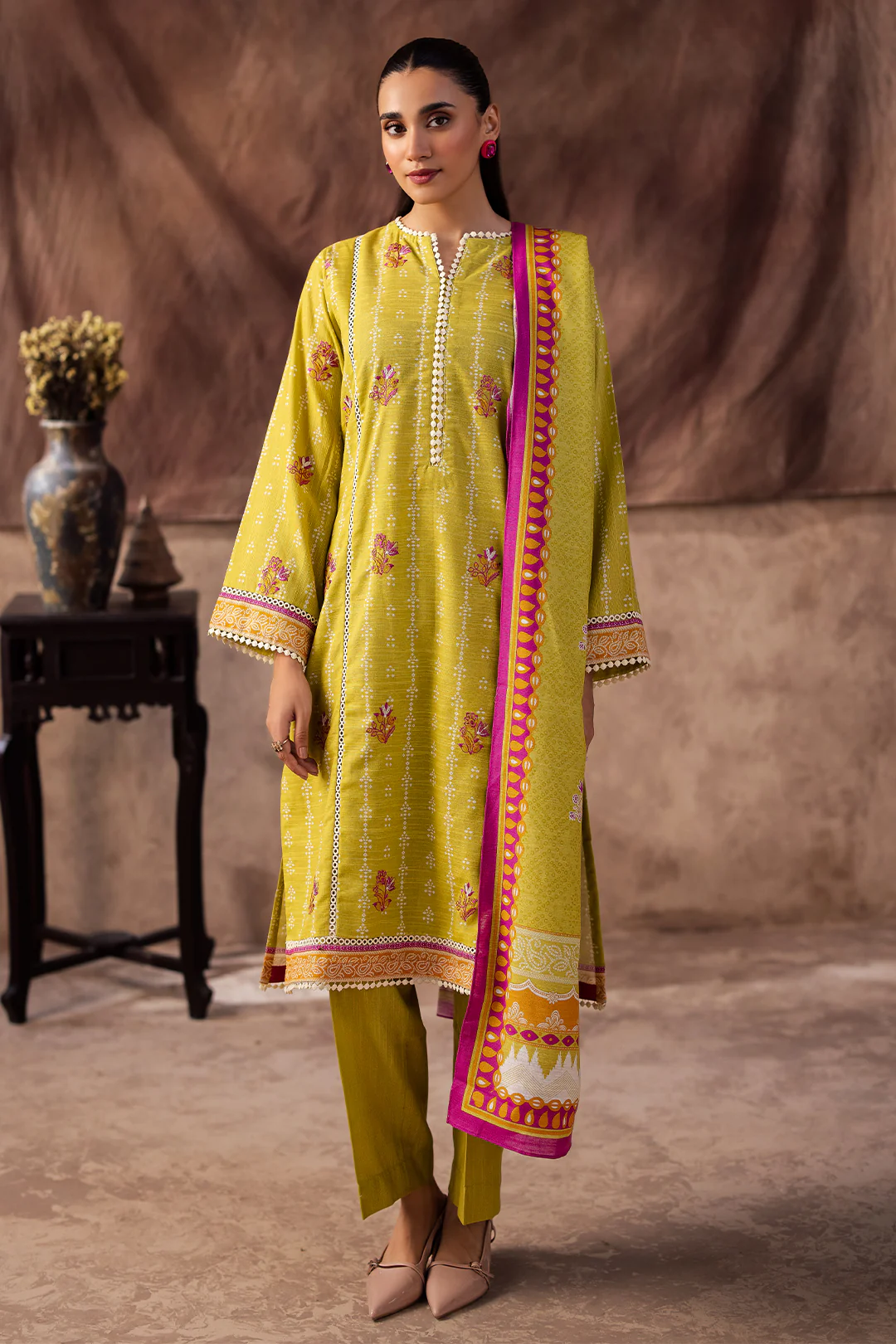 Embroidered Shirt Dupatta - 0174 - Image 2