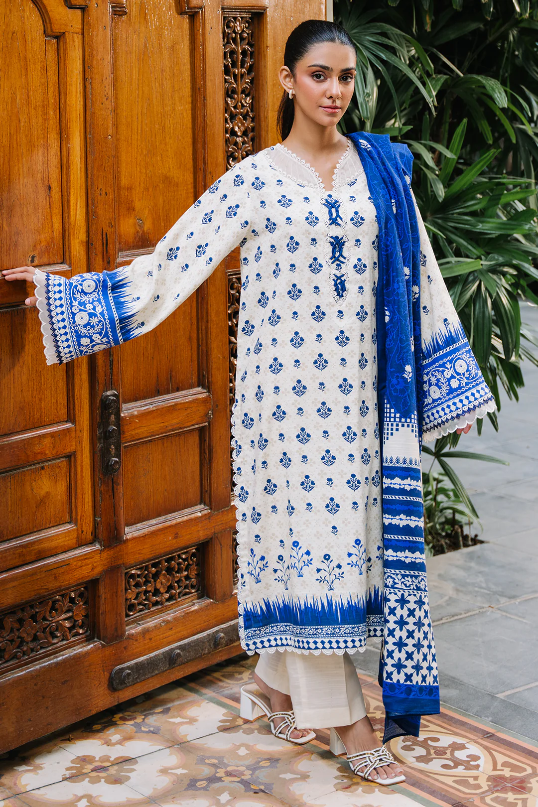 Embroidered Shirt Dupatta - 0265 - Image 3