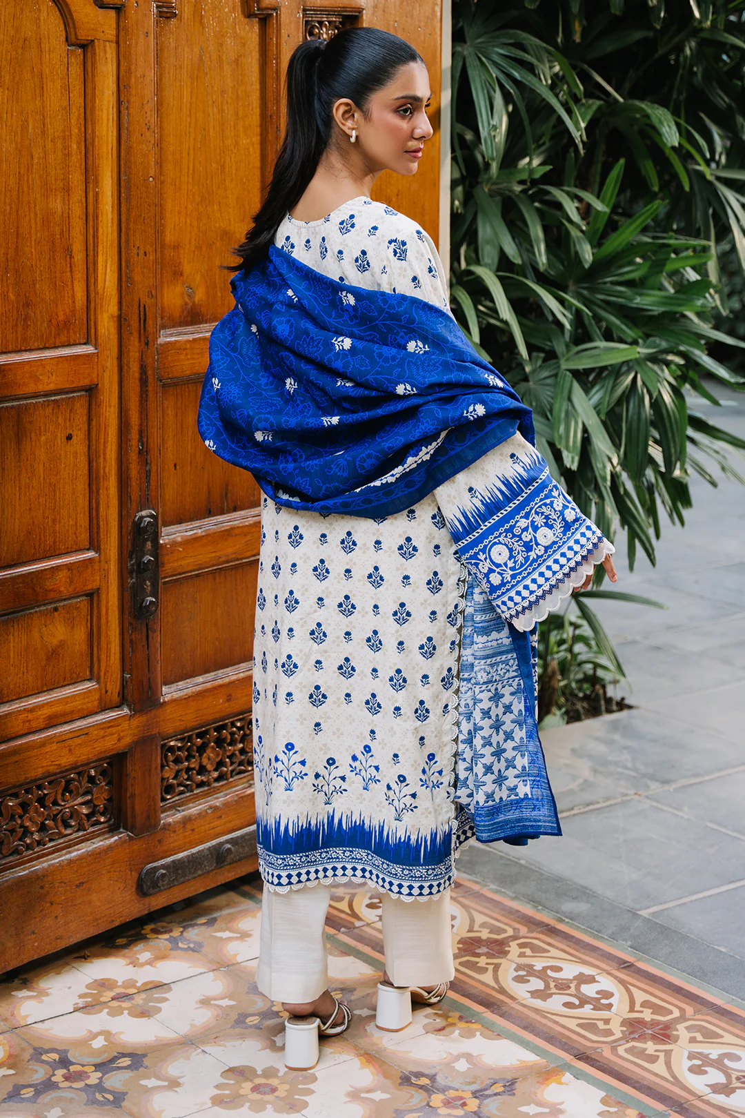 Embroidered Shirt Dupatta - 0265 - Image 5