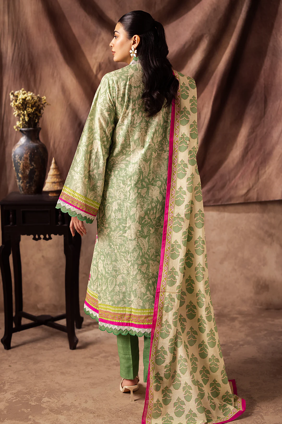 Embroidered Shirt Dupatta - 0266 - Image 5
