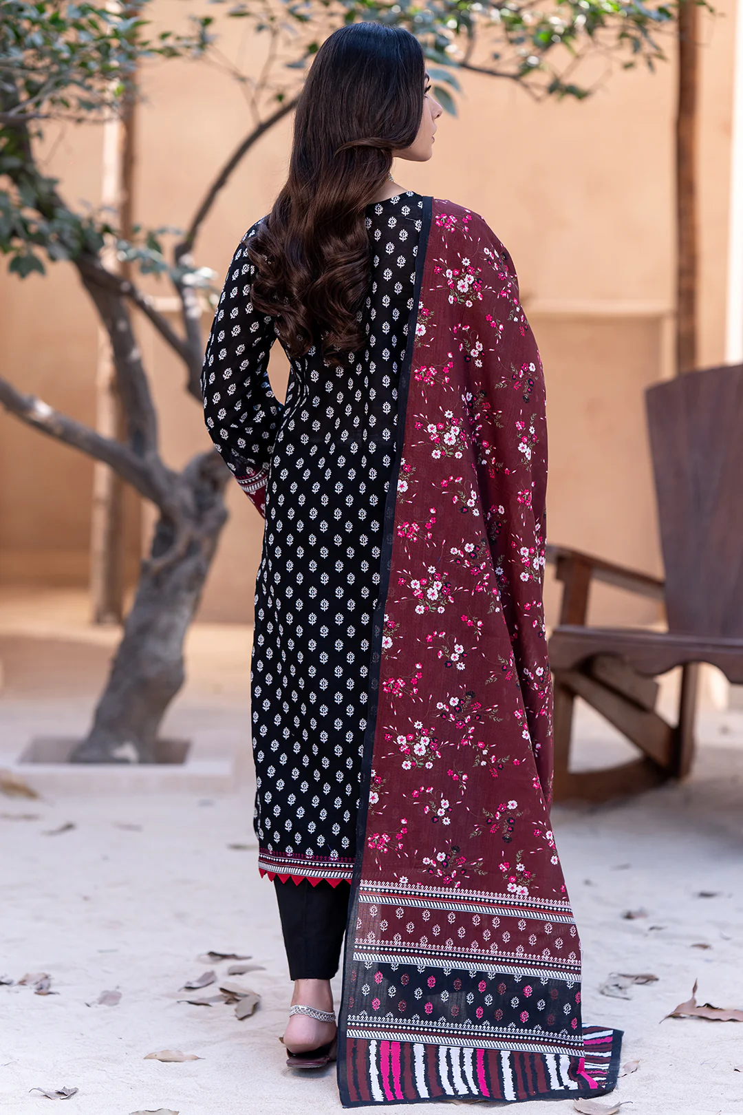 Embroidered Shirt Dupatta - 0505 - Image 5