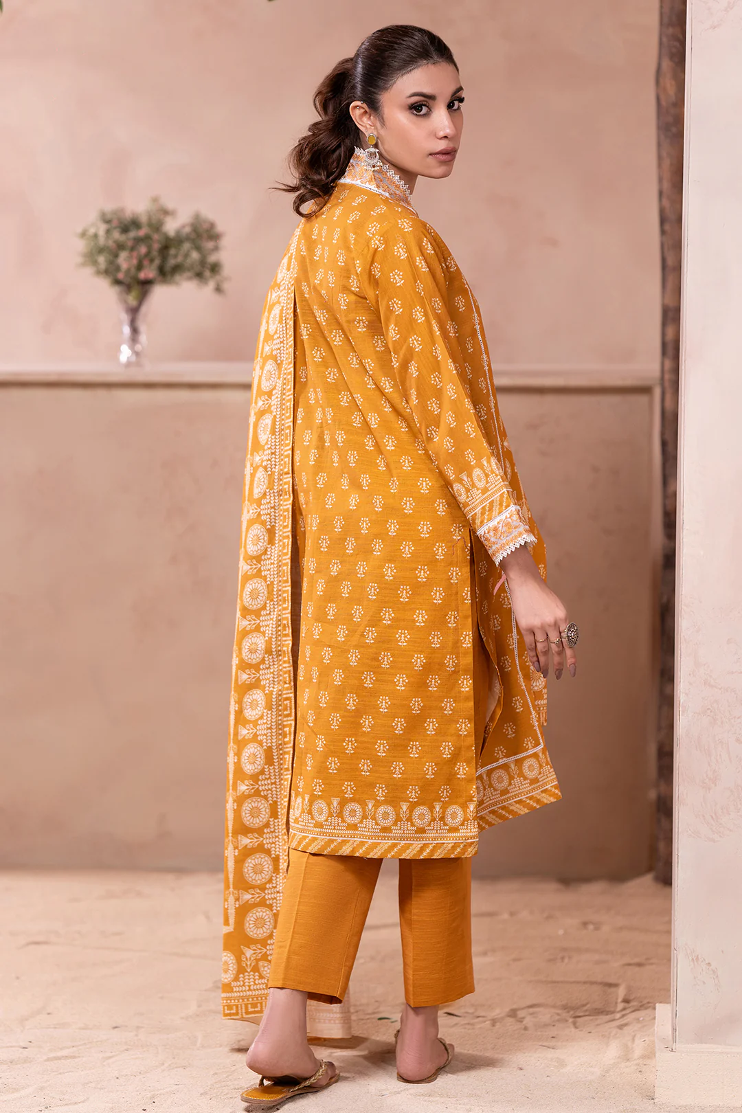 Embroidered Shirt Dupatta - 0506 - Image 5
