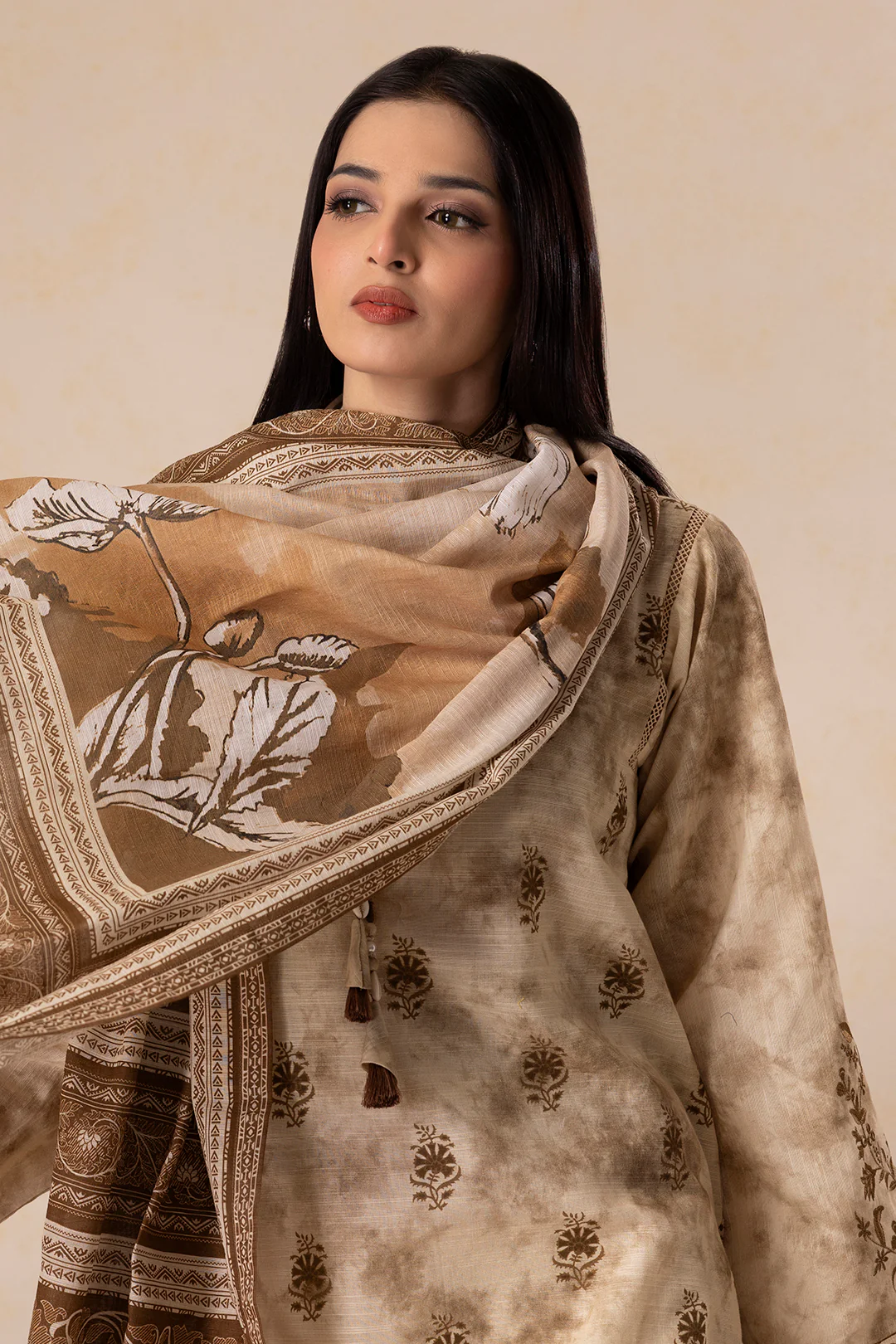 Embroidered Shirt Dupatta - 0128 - Image 4