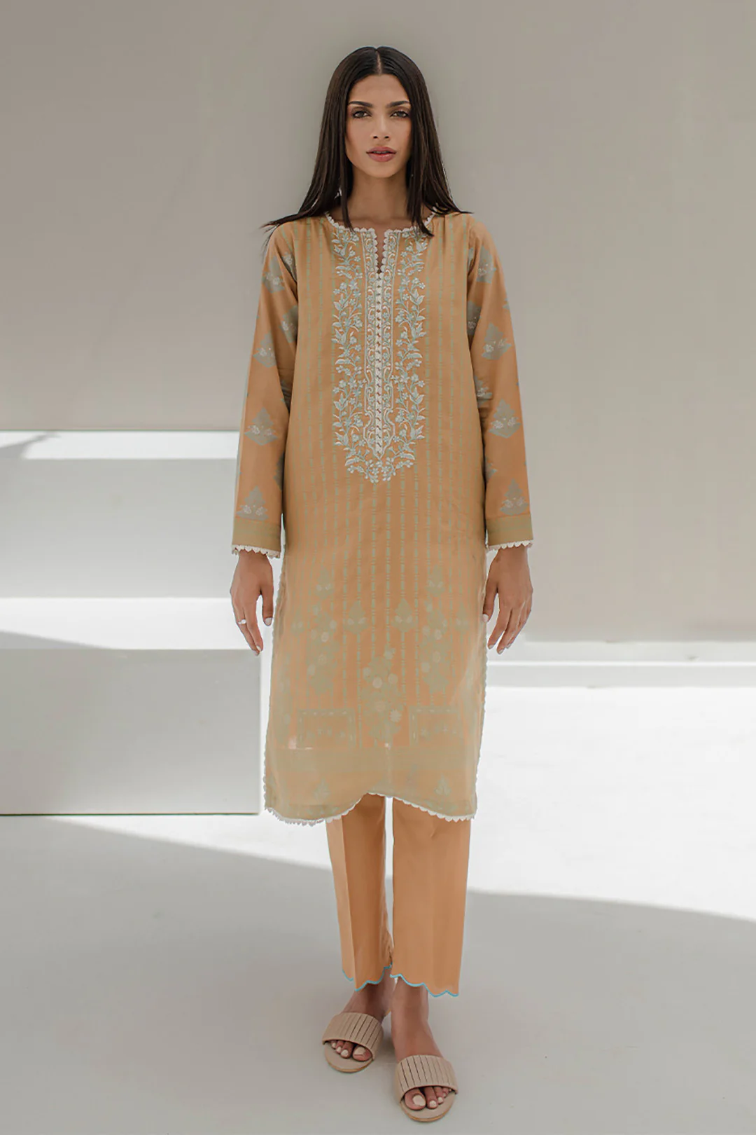 Embroidered Shirt Shalwar - 0617 - Image 4