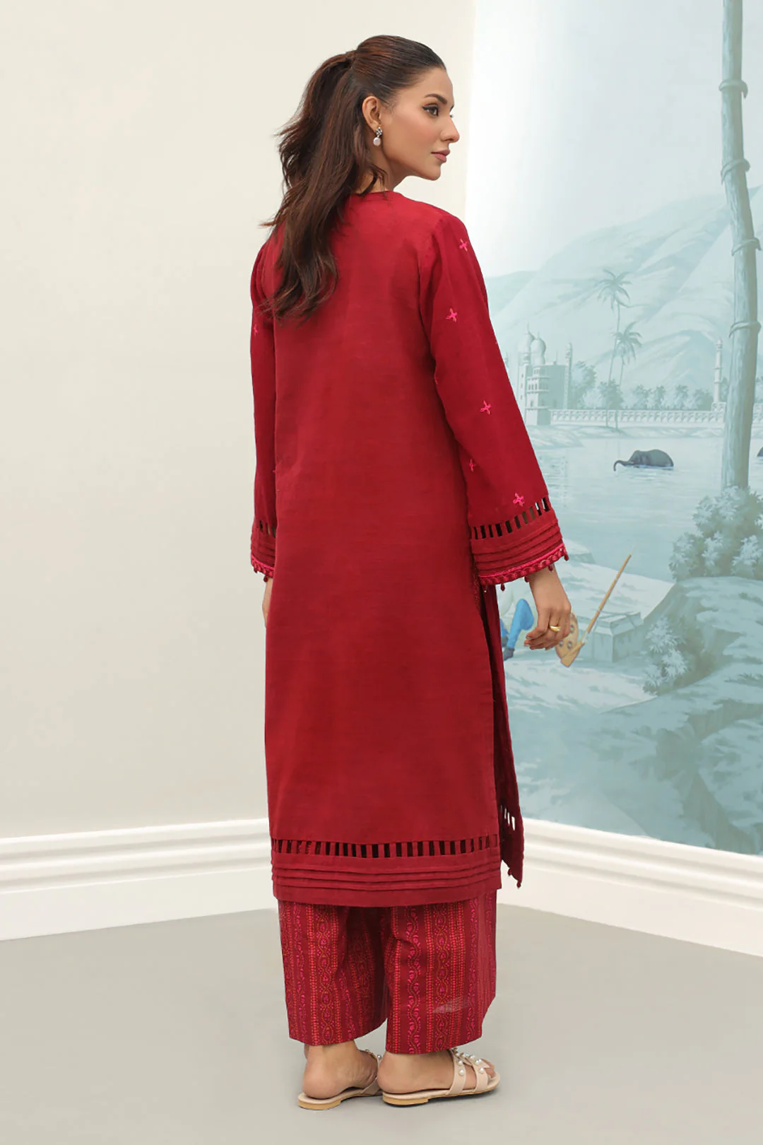 Embroidered Shirt Shalwar - 0664 - Image 5