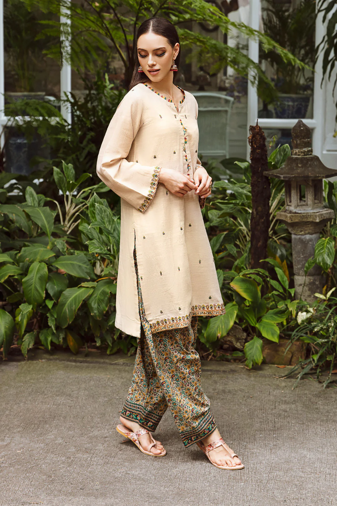 Embroidered Shirt Shalwar - 0666 - Image 3