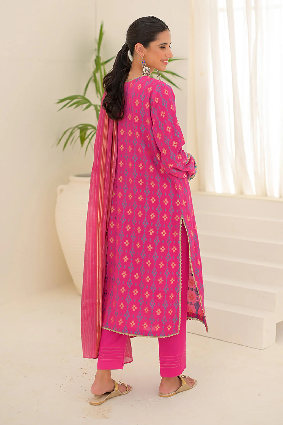 Embroidered Shirt Shalwar Dupatta - 0289 - Image 5