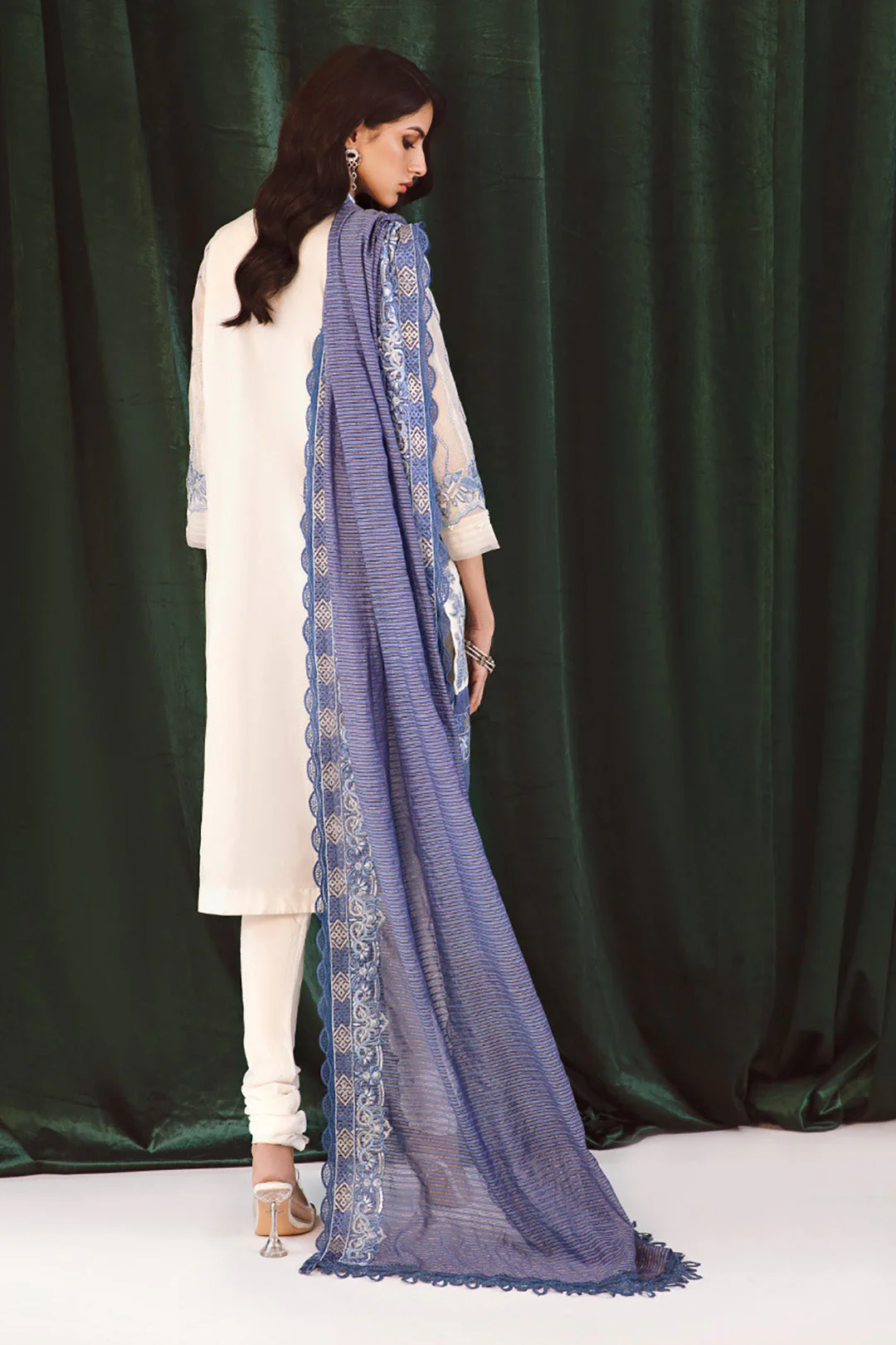 Embroidered Shirt Shalwar Dupatta - 0292 - Image 5