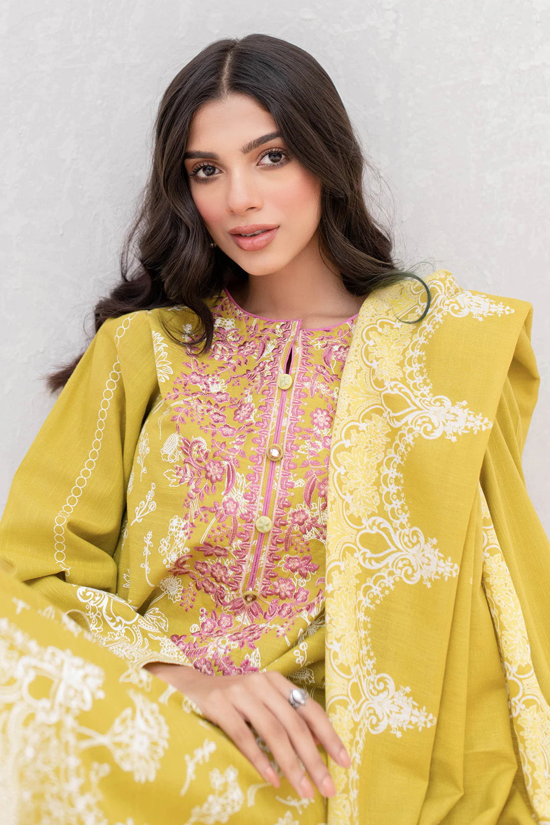 Embroidered Shirt Shalwar Dupatta - 0053 - Image 2