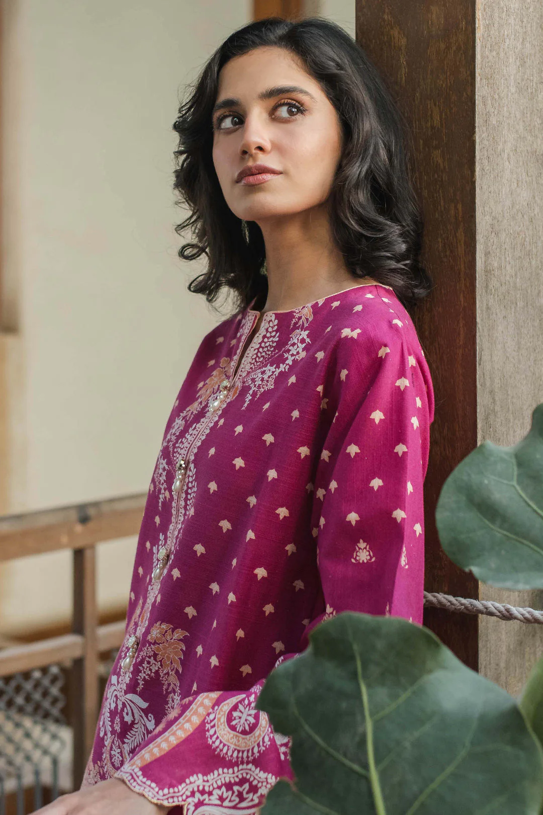 Embroidered Shirt Shalwar Dupatta - 0086 - Image 2