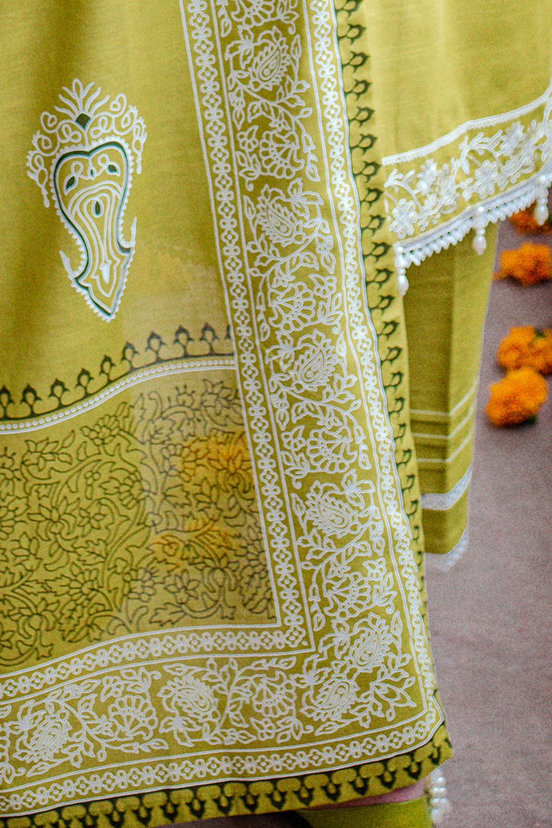 Embroidered Shirt Shalwar Dupatta - 0101 - Image 4