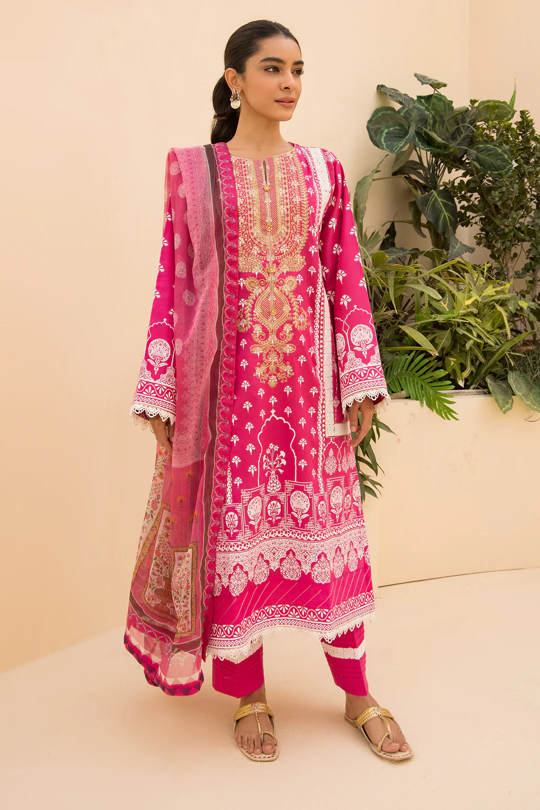 Embroidered Shirt Shalwar Dupatta - 0161
