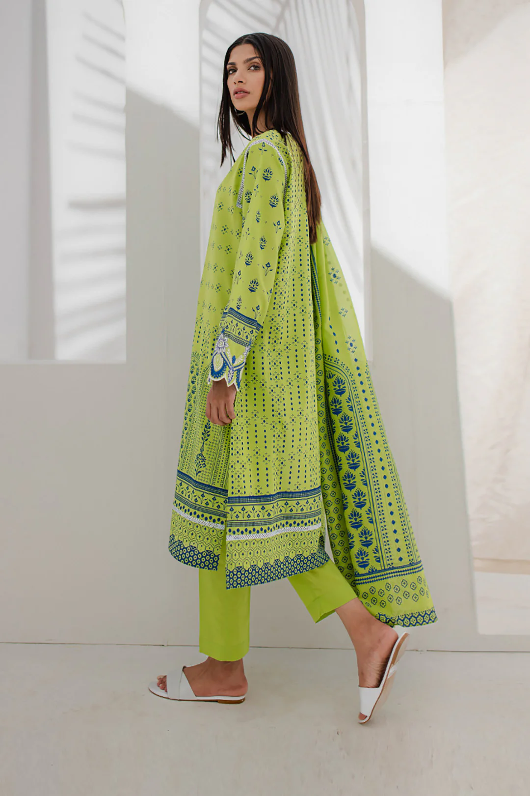 Embroidered Shirt Shalwar Dupatta - 0169 - Image 3
