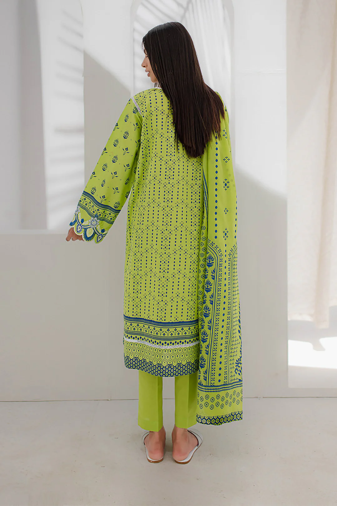 Embroidered Shirt Shalwar Dupatta - 0169 - Image 5