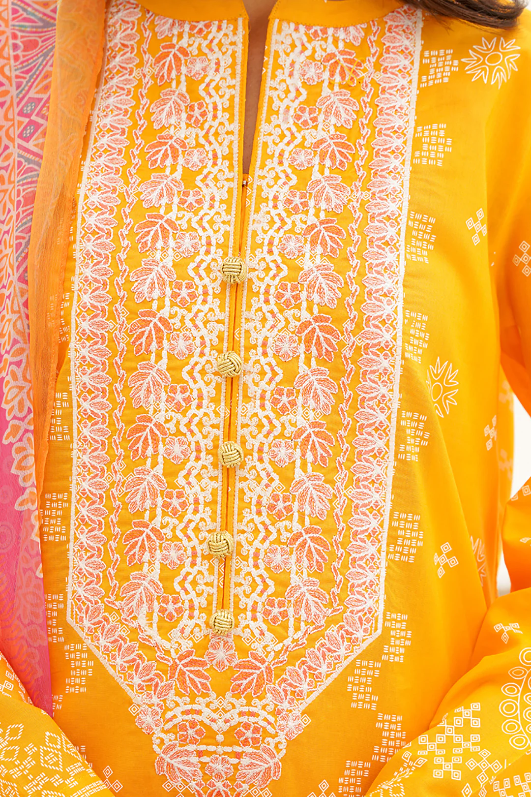 Embroidered Shirt Shalwar Dupatta - 0259 - Image 4