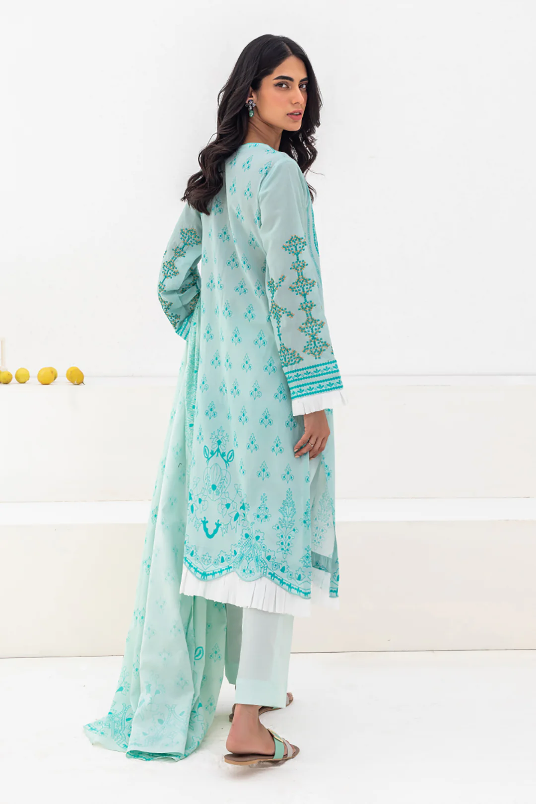Embroidered Shirt Shalwar Dupatta - 0277 - Image 5